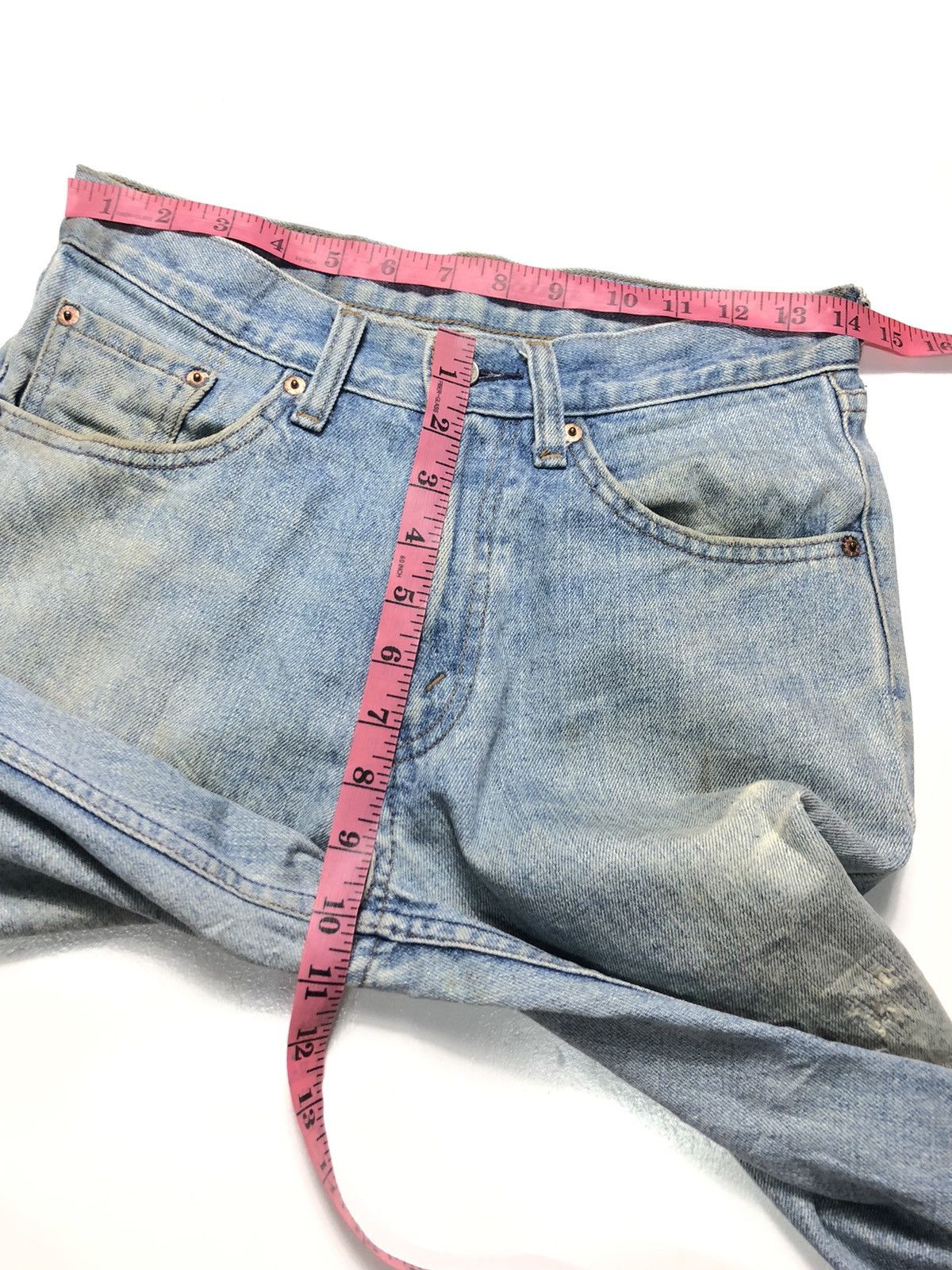 Levi's Vintage Clothing × Vintage VINTAGE LEVIS 533 BLUE WASH DISTRESSED DENIM Size US 29 - 13 Thumbnail