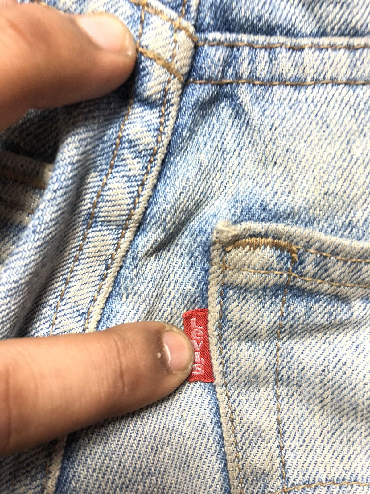 Levi's Vintage Clothing × Vintage VINTAGE LEVIS 533 BLUE WASH DISTRESSED DENIM Size US 29 - 4 Thumbnail