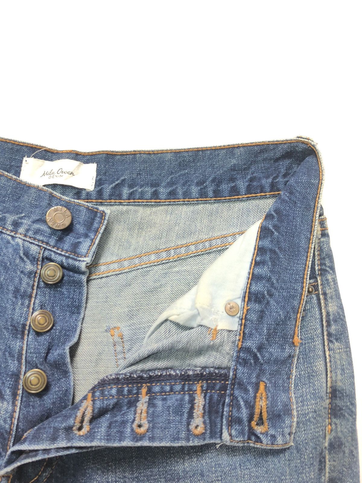 Designer × Japanese Brand MILA OWEN BLUE WASH DENIM JEANS Size US 27 - 1 Thumbnail
