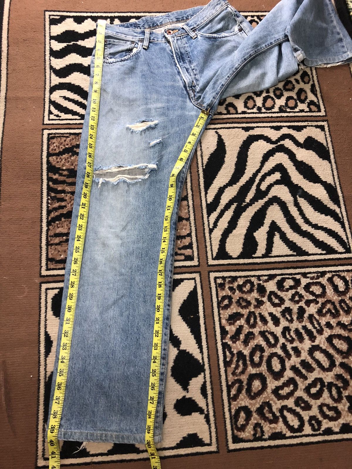 Edwin × Vintage VINTAGE SELVEDGE EDWIN 505x BLUE WASH DISTRESSED DENIM Size US 30 / EU 46 - 16 Thumbnail