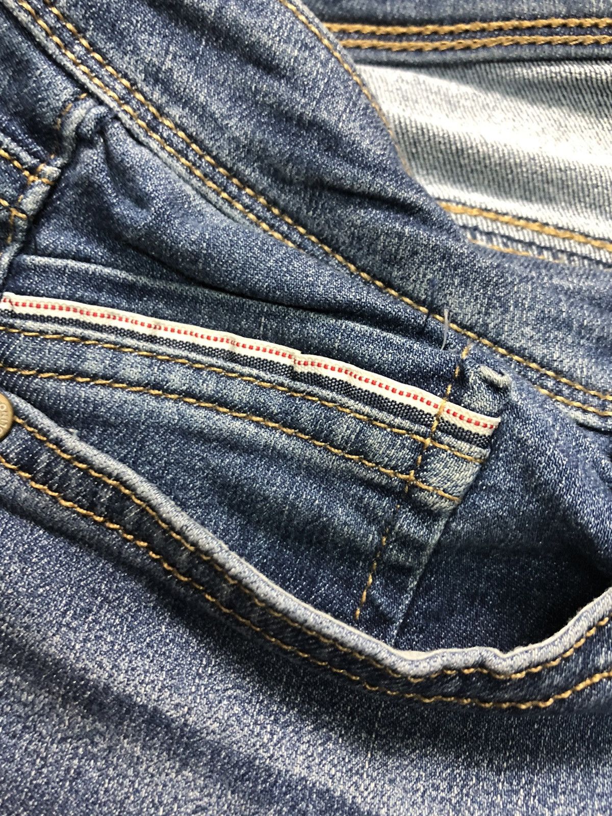 Japanese Brand × Salvage BANDOLINO SELVEDGE BLUE WASH DENIM Size US 32 / EU 48 - 4 Thumbnail