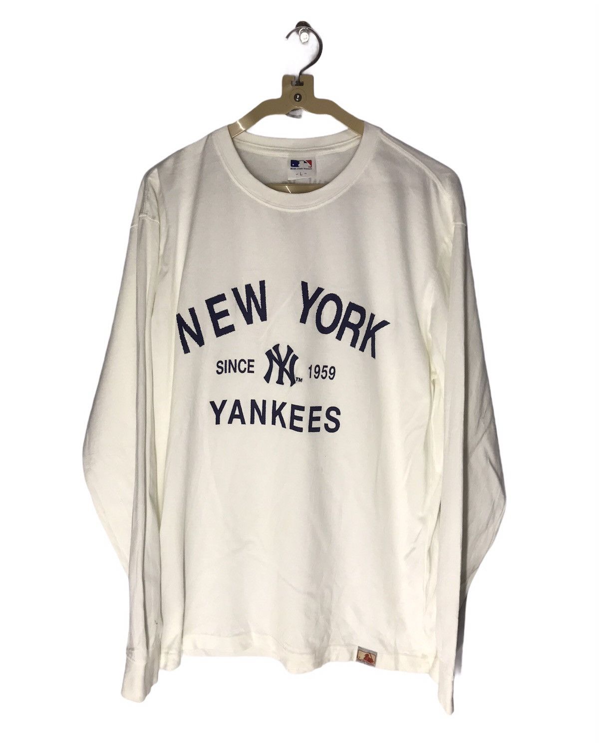 MLB × New York Yankees × Uniqlo New York Yankees spellout long sleeve tshirt by mlbxUniqlo Size US L / EU 52-54 / 3 - 1 Thumbnail