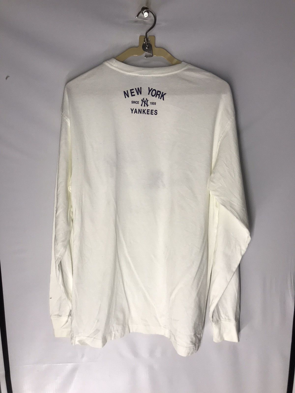 MLB × New York Yankees × Uniqlo New York Yankees spellout long sleeve tshirt by mlbxUniqlo Size US L / EU 52-54 / 3 - 9 Thumbnail