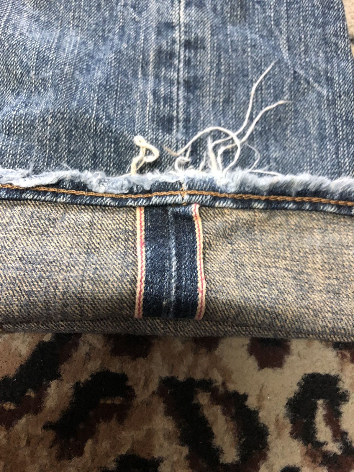 Edwin × Vintage VINTAGE SELVEDGE EDWIN 505 BLUE WASH DISTRESSED DENIM Size US 31 - 3 Thumbnail