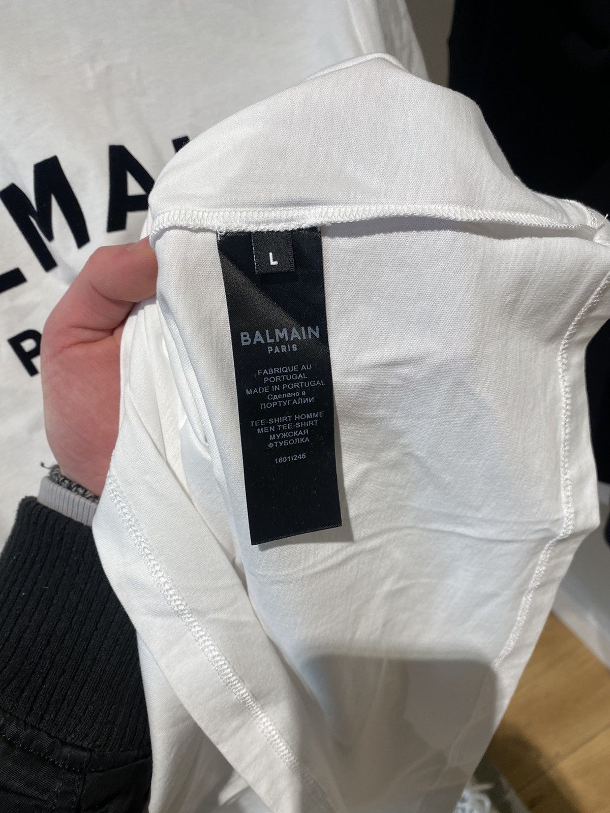Balmain BNWT Balmain Paris Logo T-Shirt Size US L / EU 52-54 / 3 - 3 Thumbnail