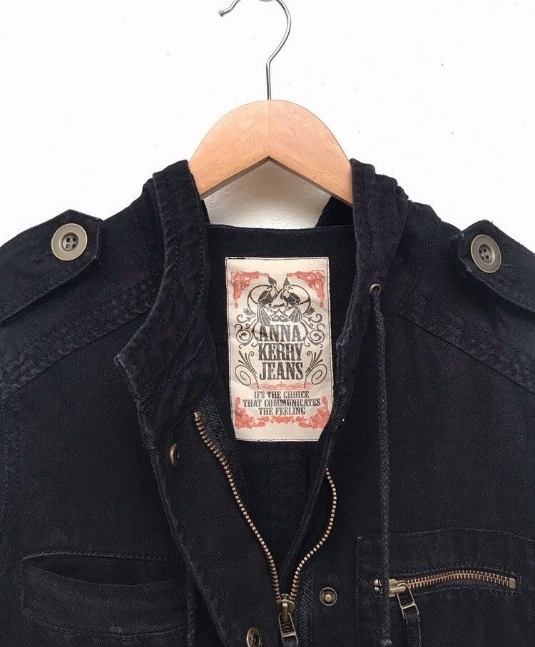 Japanese Brand × Vintage 🔥Anna Kerry Jeans Brand Long Jacket Size S / US 4 / IT 40 - 4 Thumbnail