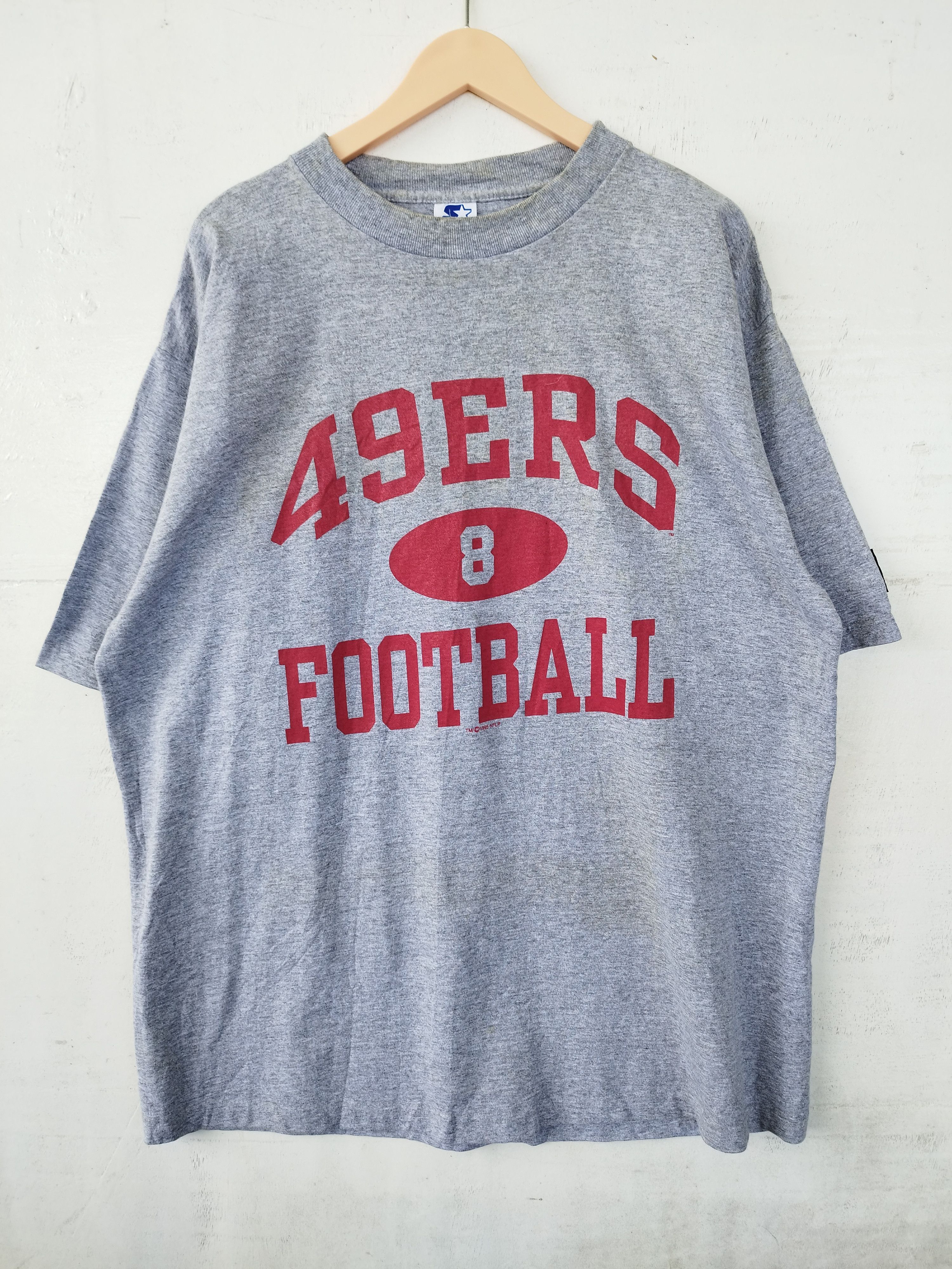 NFL 🔥 Vintage 90s Vintage American Football 49 ers t shirt Size US XL / EU 56 / 4 - 3 Thumbnail