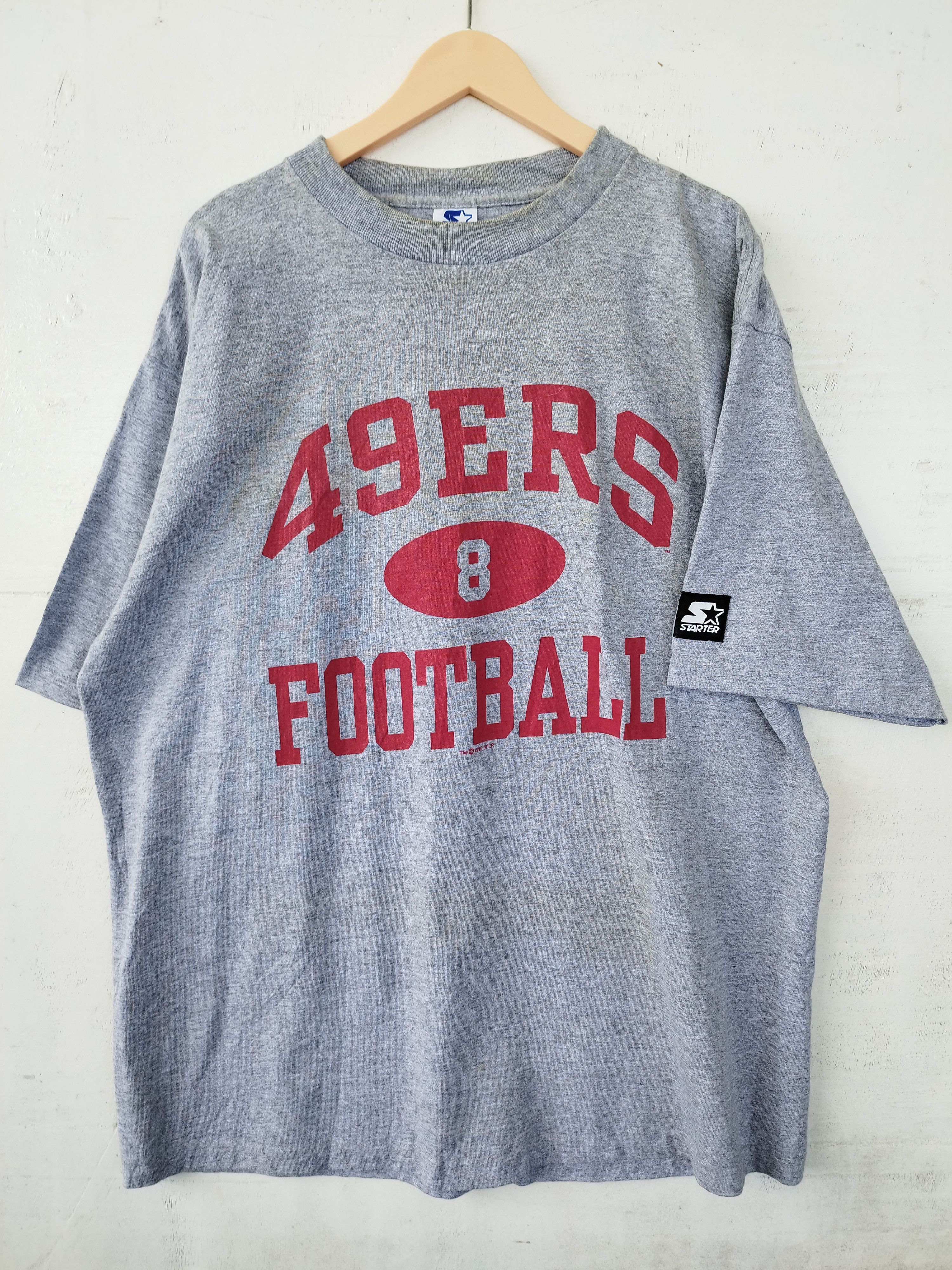 NFL 🔥 Vintage 90s Vintage American Football 49 ers t shirt Size US XL / EU 56 / 4 - 2 Thumbnail