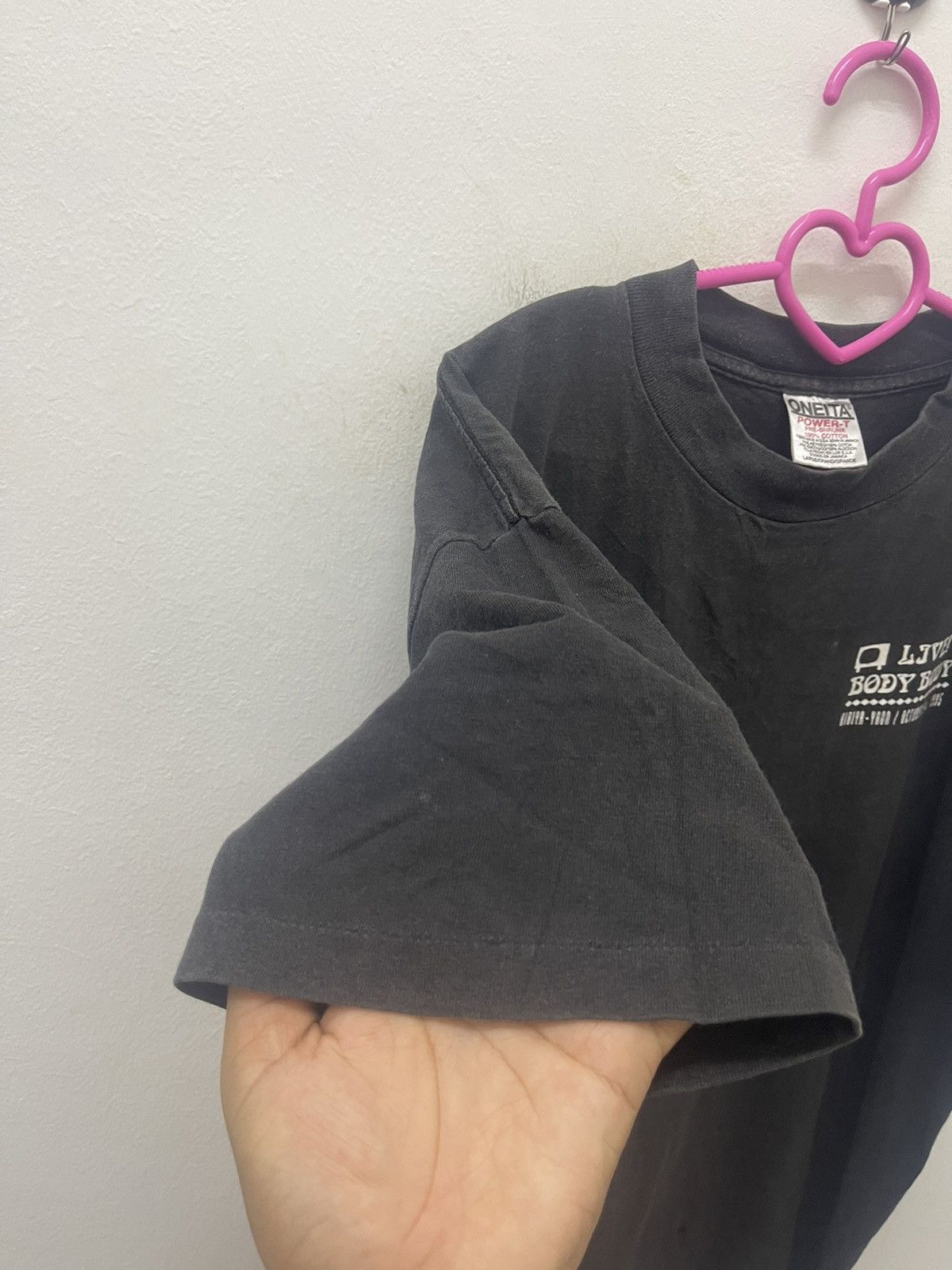 Band Tees Rare 90s Vintage LIVE! BODY BODY Japan Hibiya Yaon 1995 Size US L / EU 52-54 / 3 - 6 Thumbnail