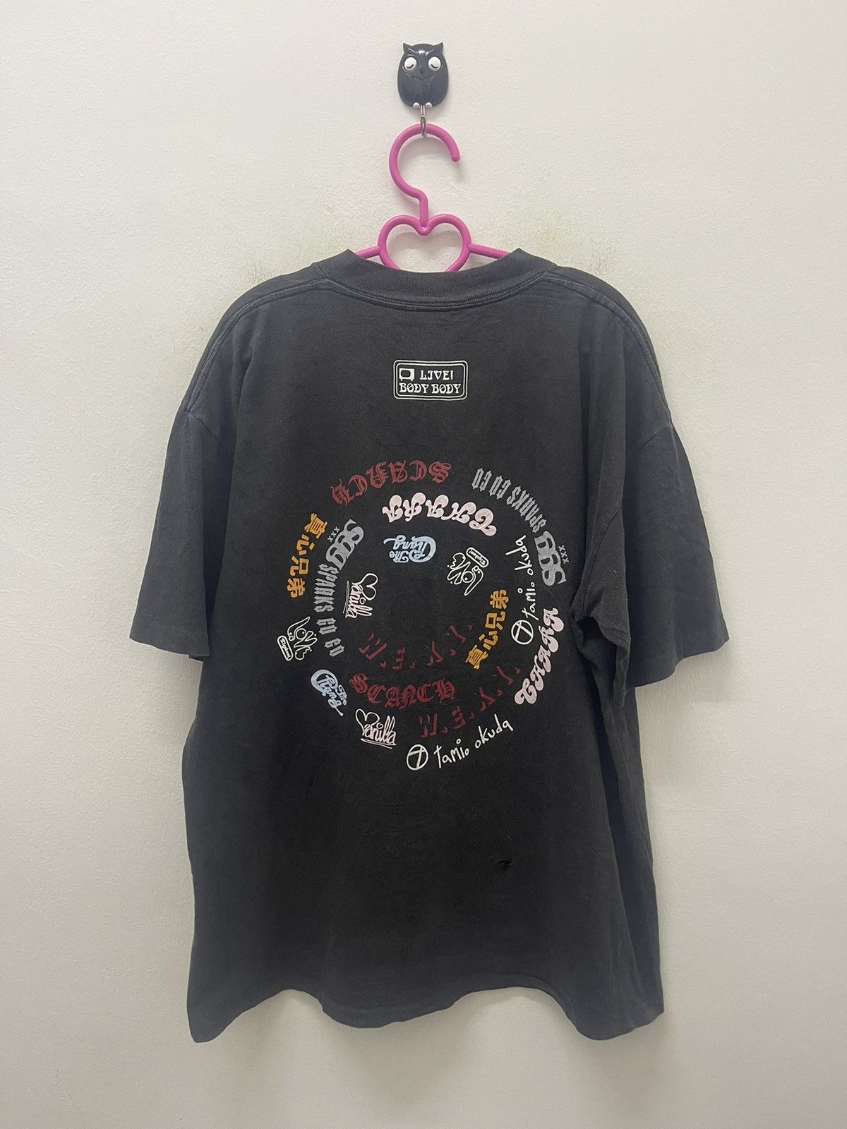 Band Tees Rare 90s Vintage LIVE! BODY BODY Japan Hibiya Yaon 1995 Size US L / EU 52-54 / 3 - 1 Thumbnail