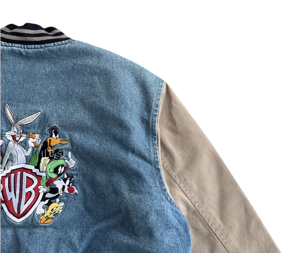 Warner Bros Looney Tunes Warner Bros Denim Varsity Jacket Size US M / EU 48-50 / 2 - 12 Thumbnail