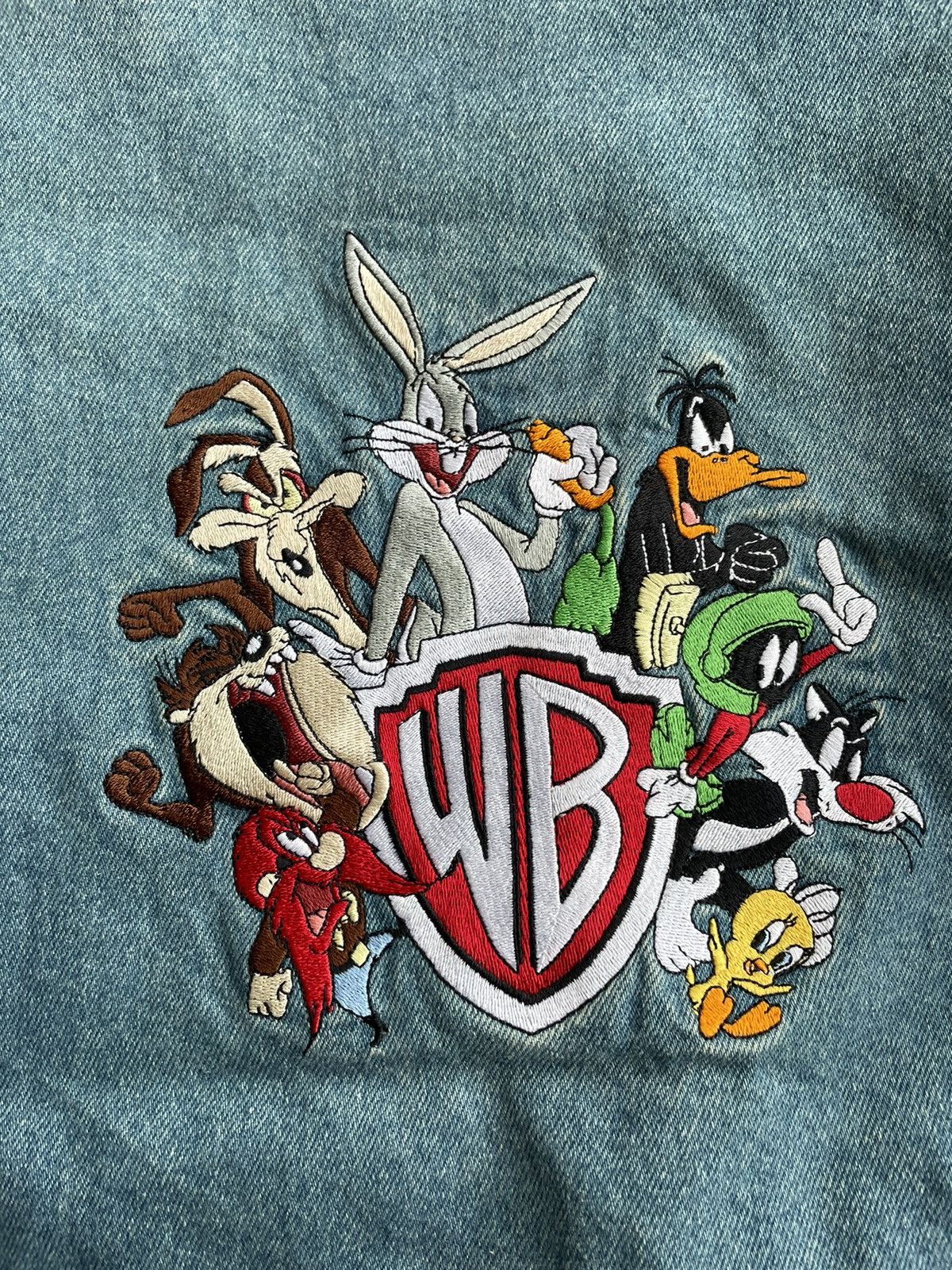 Warner Bros Looney Tunes Warner Bros Denim Varsity Jacket Size US M / EU 48-50 / 2 - 15 Thumbnail
