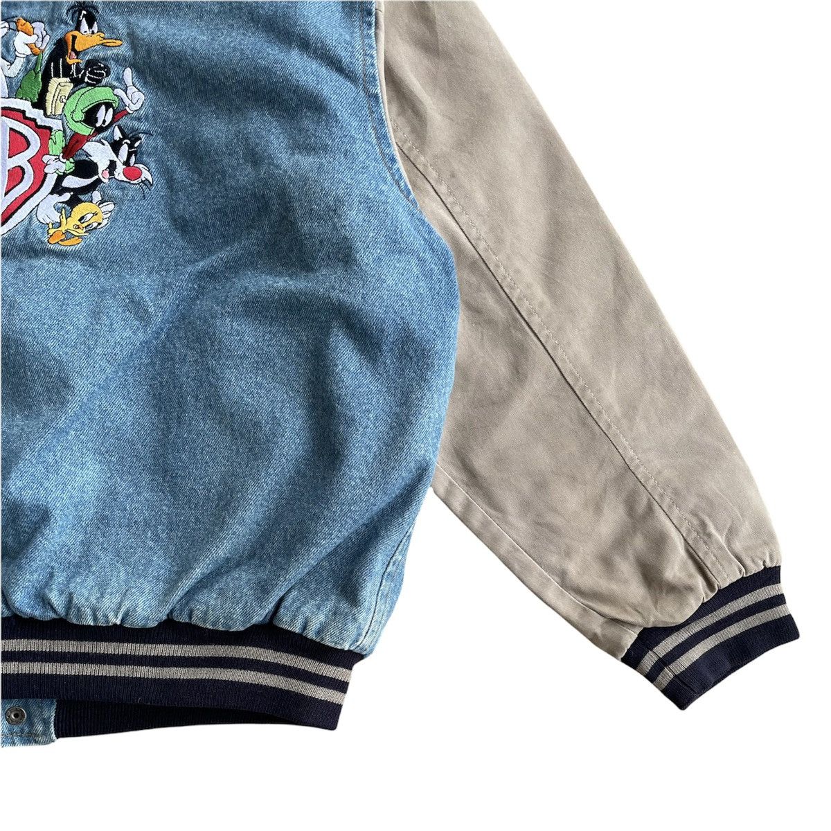 Warner Bros Looney Tunes Warner Bros Denim Varsity Jacket Size US M / EU 48-50 / 2 - 13 Thumbnail