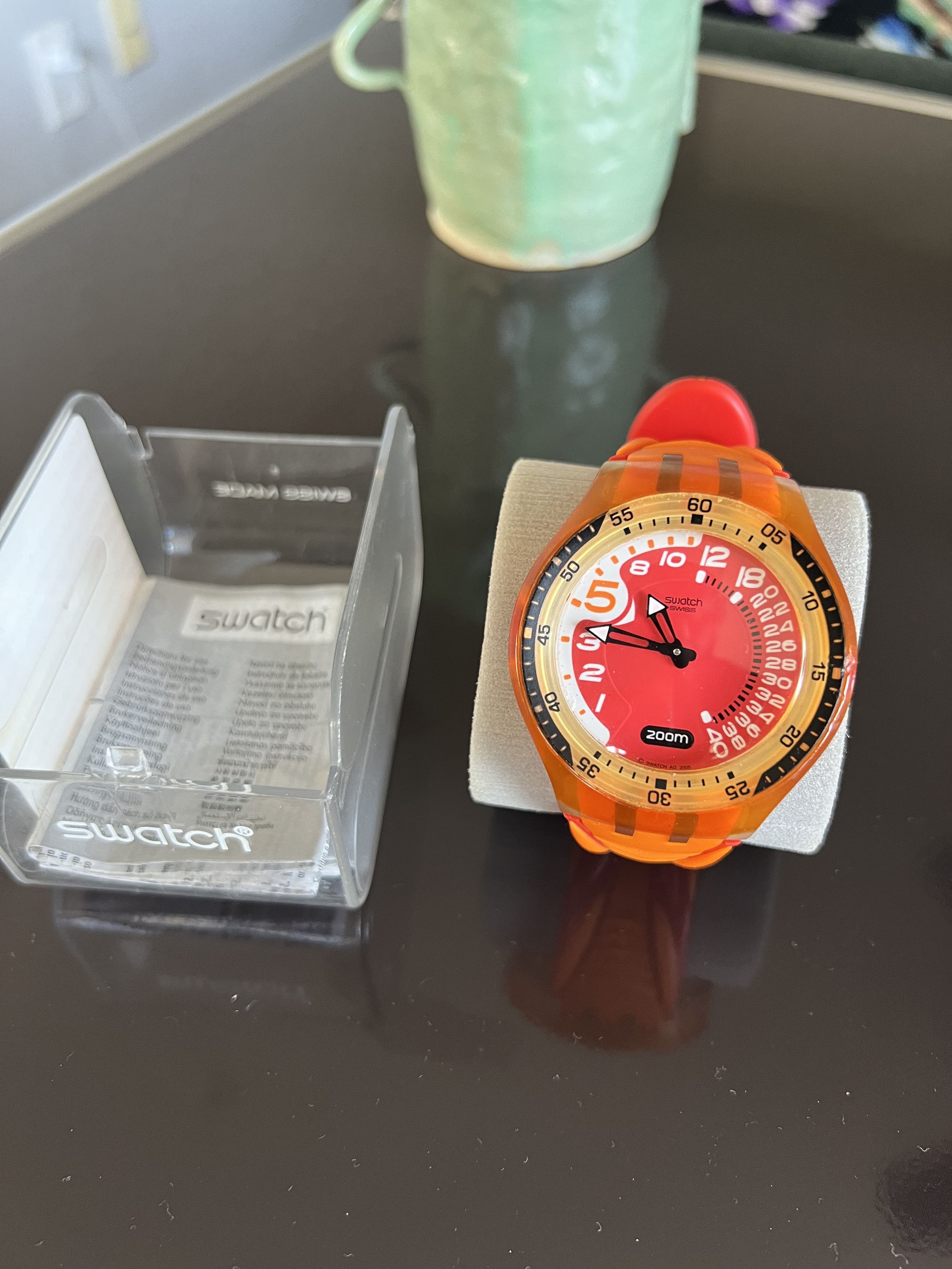 2004 Scuba Swatch Watch in Orange, Men's Product Image