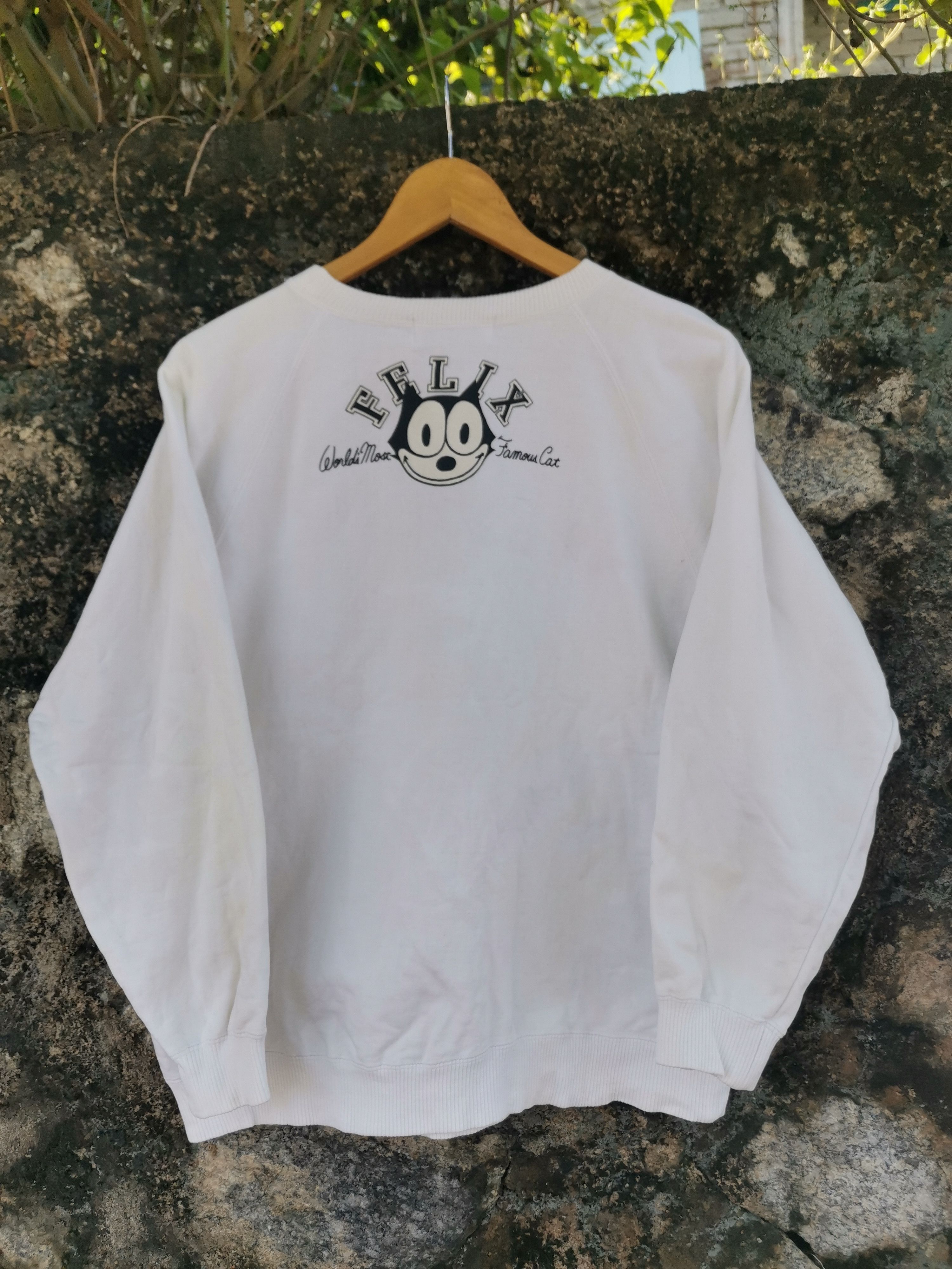 Japanese Brand Vintage 1994 Felix The Cat Cartoon Anima Sweatshirt Size US M / EU 48-50 / 2 - 4 Thumbnail