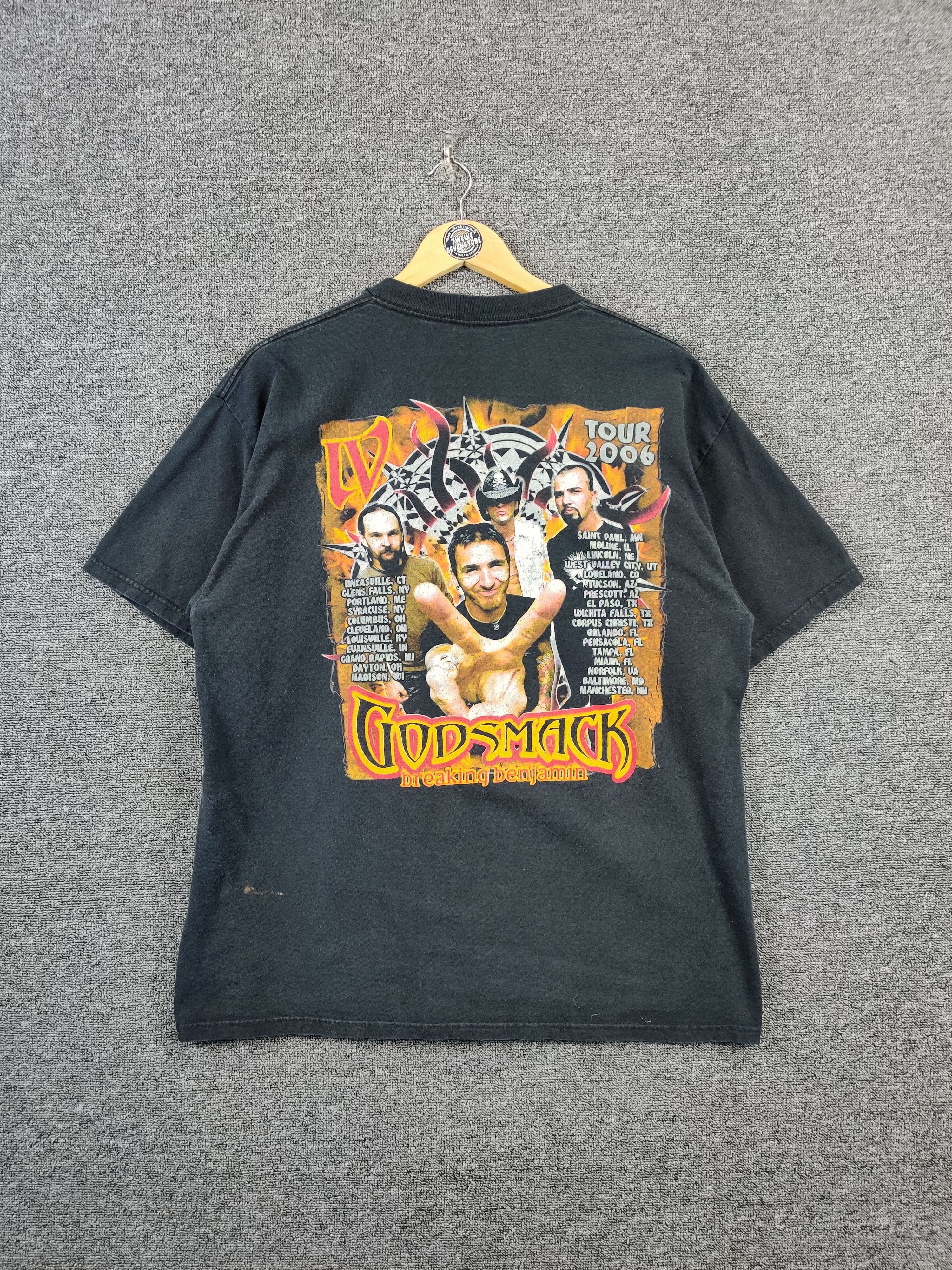 Band Tees Vintage Godsmack x Breaking Benjamin Tour Tee Tshirt Size US XL / EU 56 / 4 - 5 Thumbnail