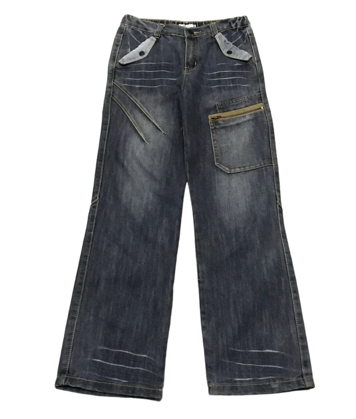 image of Avant Garde x Vintage Design Vintage Brand Steeriny Multi Pocket Jeans 1990S in Denim (Size 28)