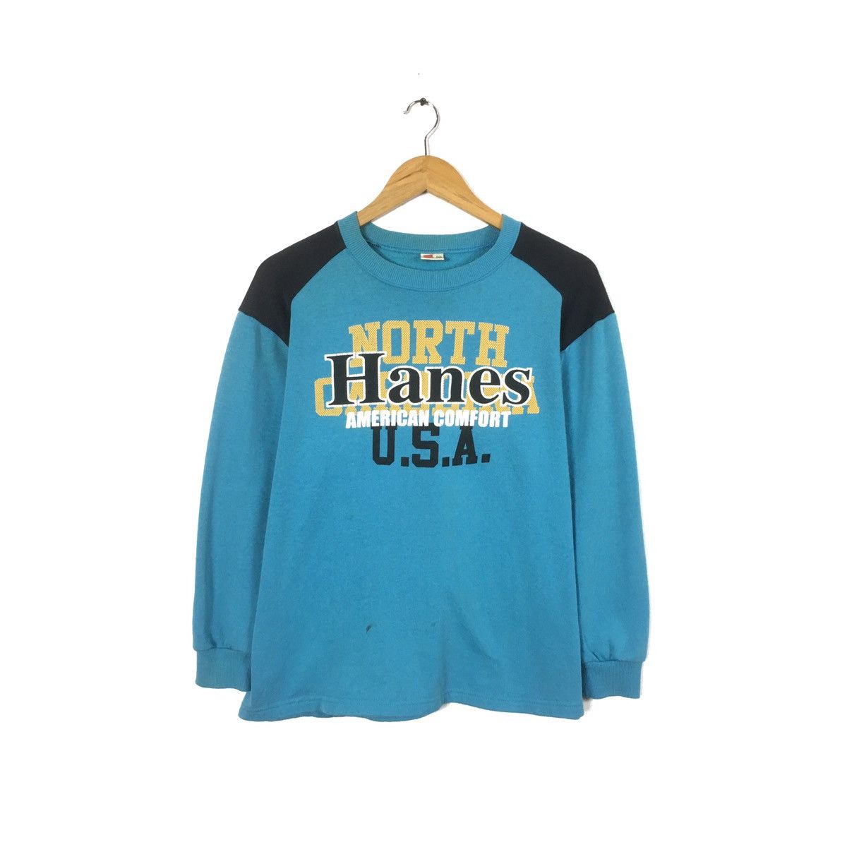 Hanes × Vintage Vintage Hanes USA CrewNeck Size US S / EU 44-46 / 1 - 1 Thumbnail
