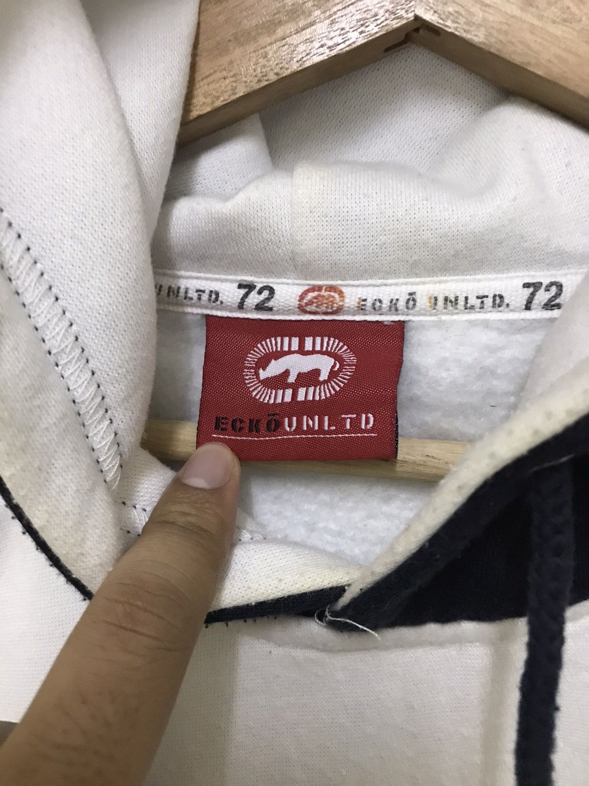 Ecko Unltd. × Marc Ecko Vintage Ecko Hoodie Two Tone Sweatshirt Size US M / EU 48-50 / 2 - 11 Thumbnail