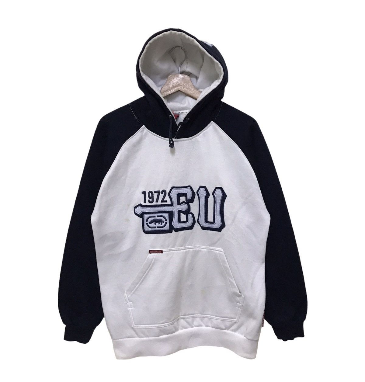 Ecko Unltd. × Marc Ecko Vintage Ecko Hoodie Two Tone Sweatshirt Size US M / EU 48-50 / 2 - 1 Thumbnail