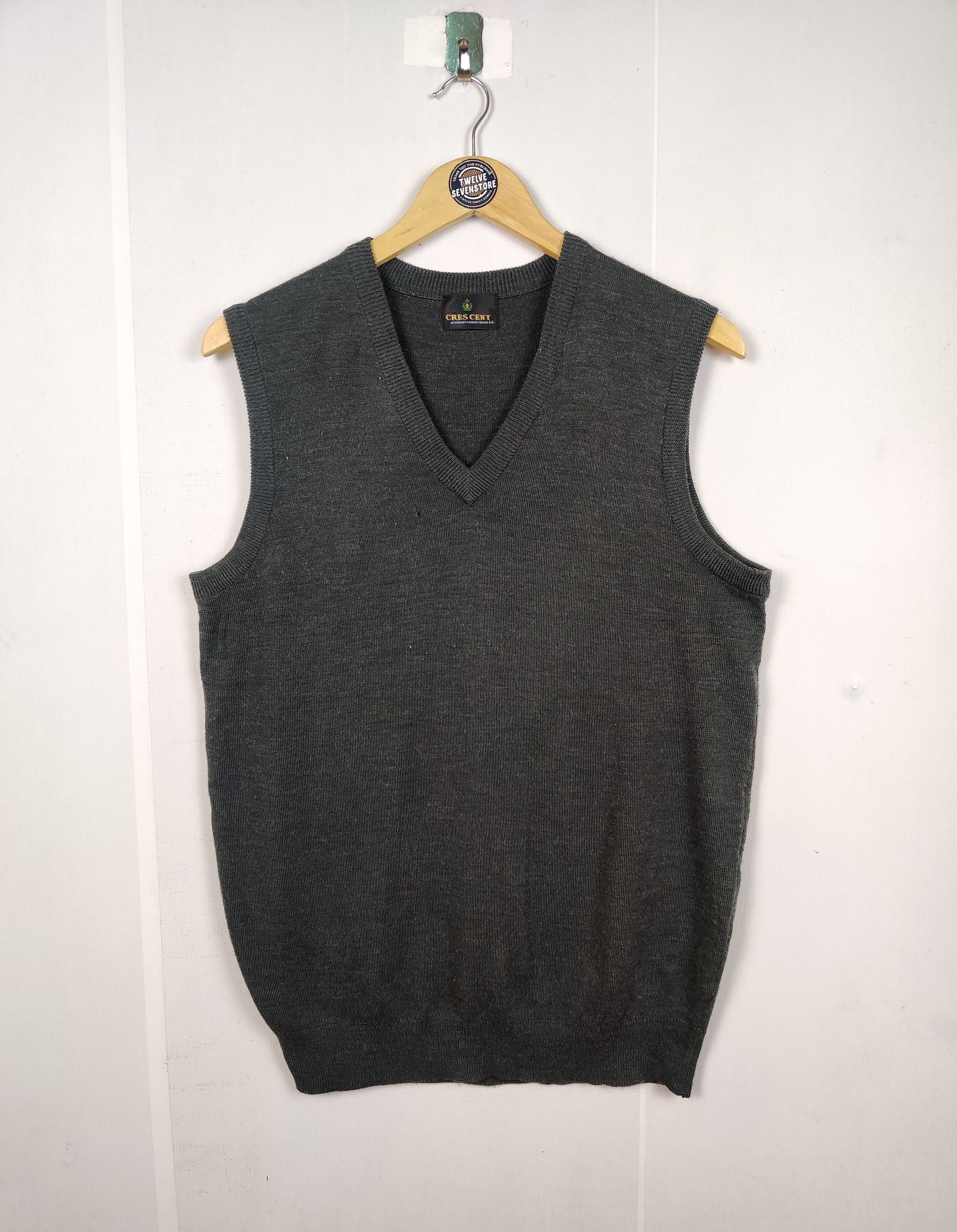 Japanese Brand Vintage Cres Cent Knit Vest Size US L / EU 52-54 / 3 - 1 Thumbnail
