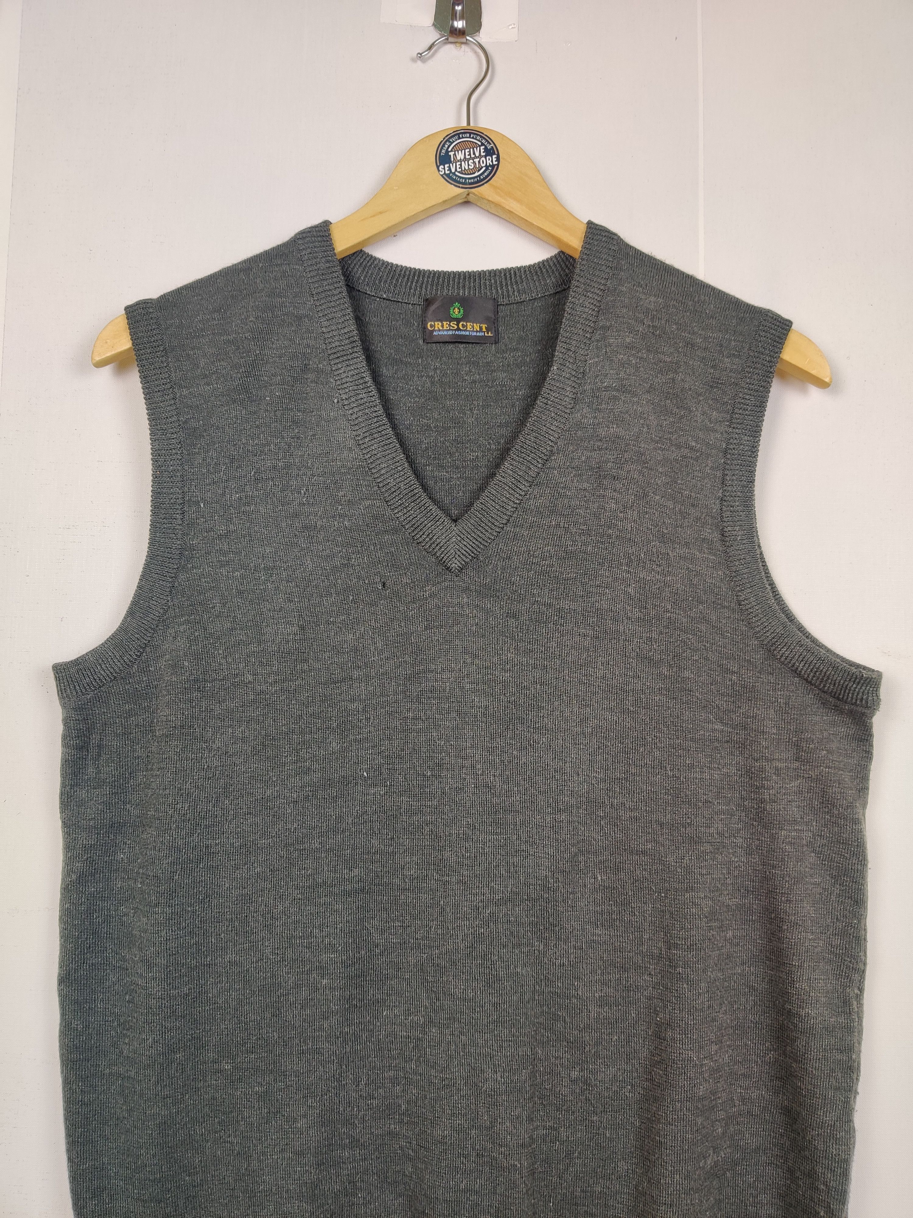Japanese Brand Vintage Cres Cent Knit Vest Size US L / EU 52-54 / 3 - 3 Thumbnail