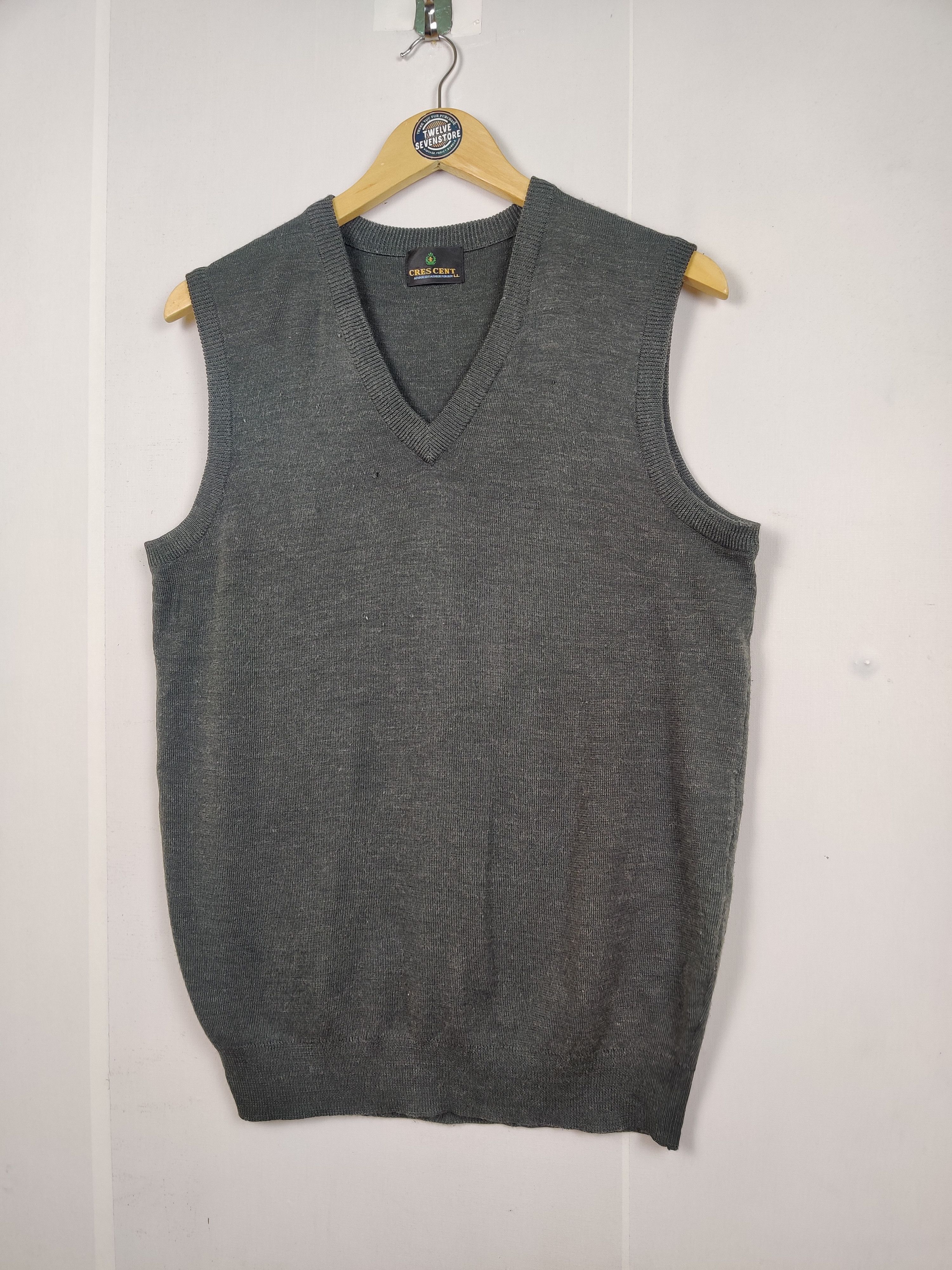 Japanese Brand Vintage Cres Cent Knit Vest Size US L / EU 52-54 / 3 - 2 Thumbnail