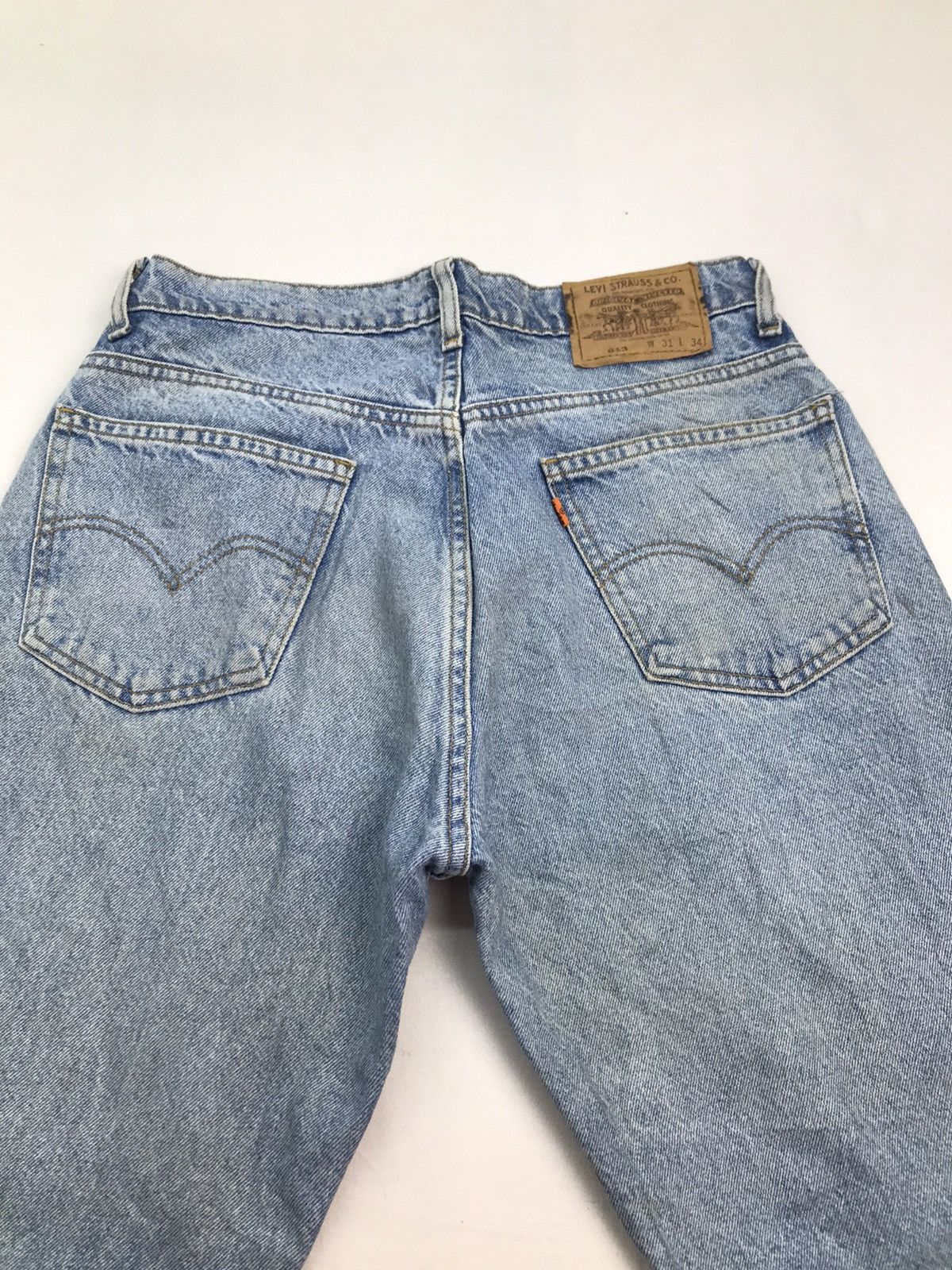 Levi's Vintage Levis 613 orange tag denim jeans Size US 31 - 20 Thumbnail