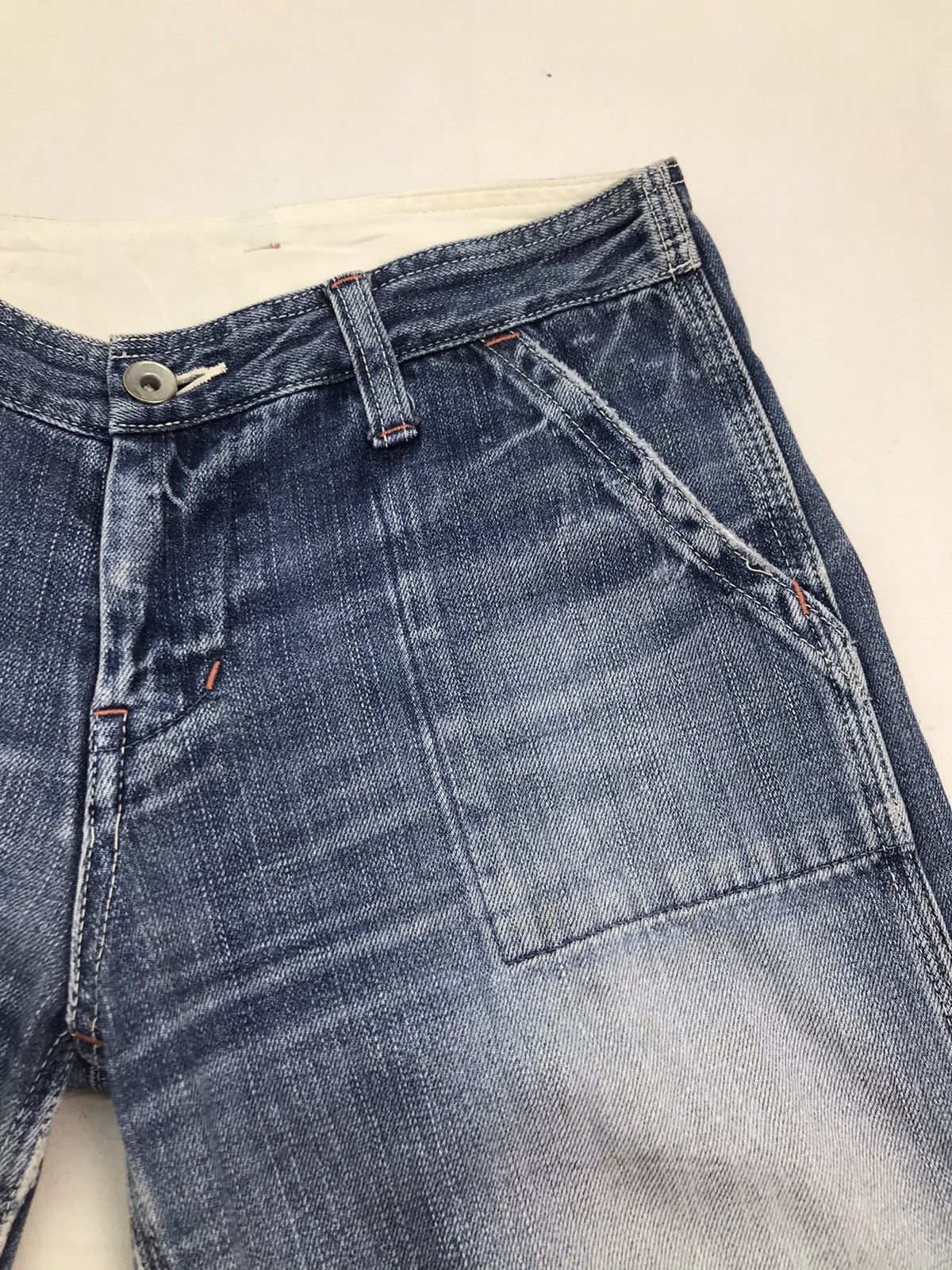 Japanese Brand Johnbull baker fatigue denim jeans pants Size US 31 - 6 Thumbnail