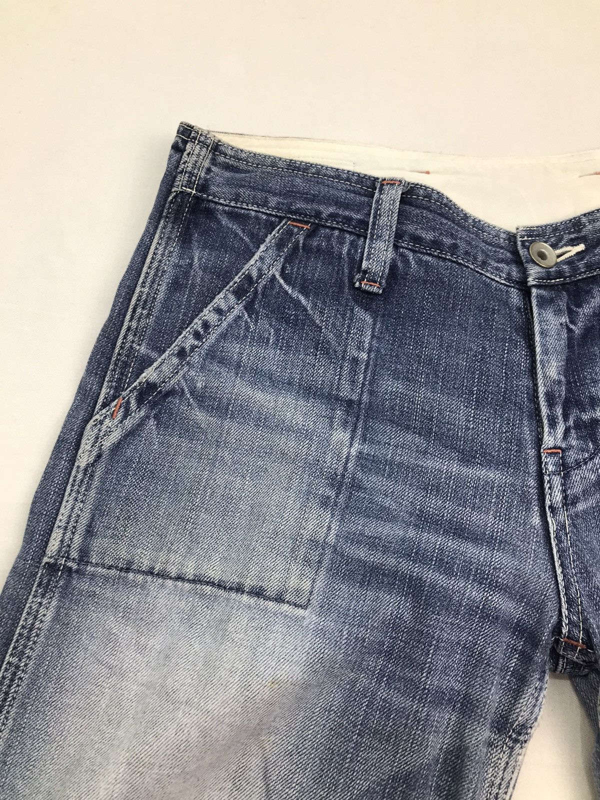 Japanese Brand Johnbull baker fatigue denim jeans pants Size US 31 - 7 Thumbnail