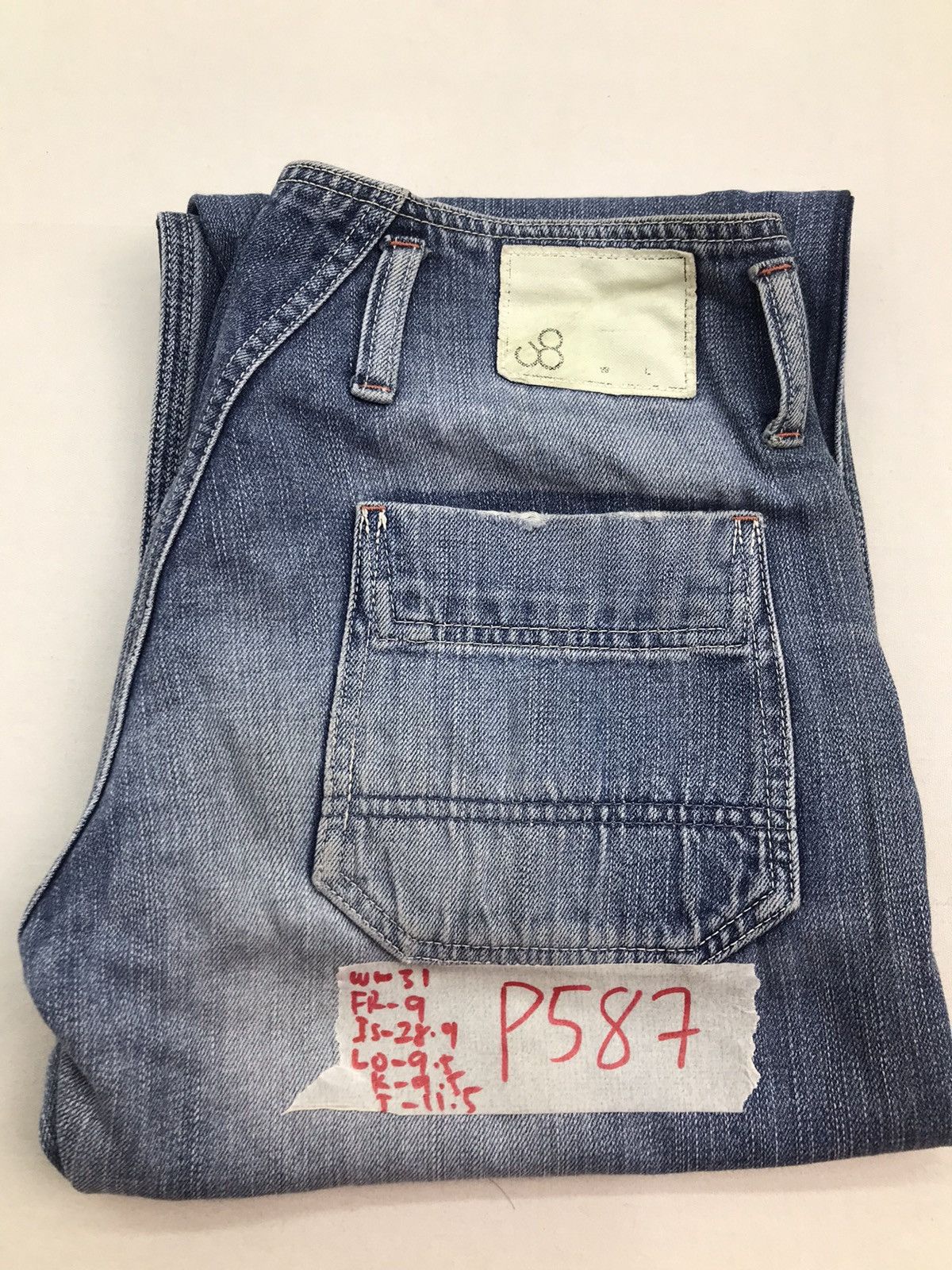 Japanese Brand Johnbull baker fatigue denim jeans pants Size US 31 - 20 Thumbnail
