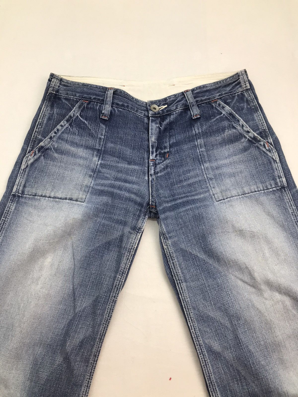 Japanese Brand Johnbull baker fatigue denim jeans pants Size US 31 - 5 Thumbnail