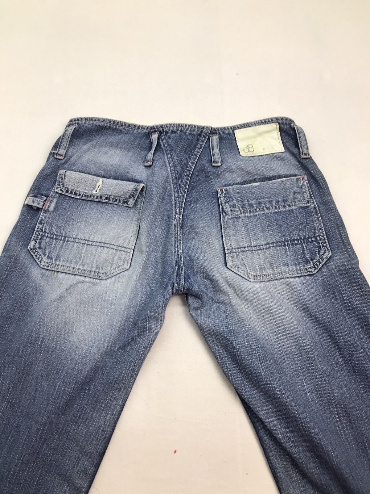 Japanese Brand Johnbull baker fatigue denim jeans pants Size US 31 - 14 Thumbnail
