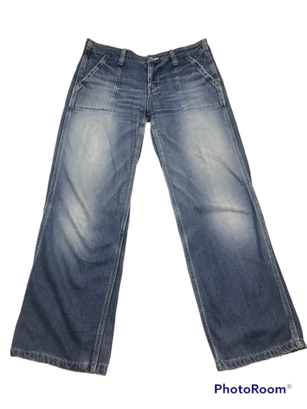 Japanese Brand Johnbull baker fatigue denim jeans pants Size US 31 - 1 Thumbnail