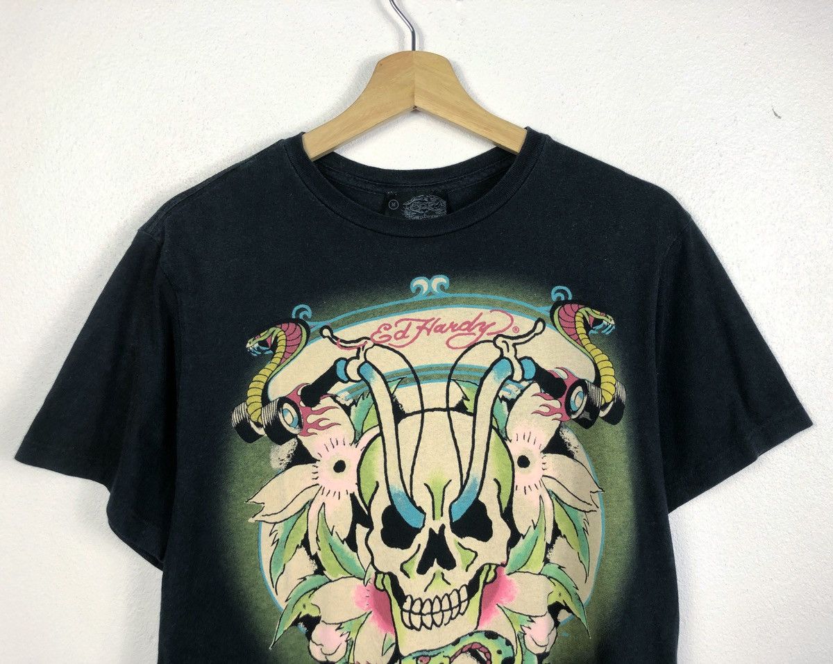 Ed Hardy Rare Ed Hardy X Christian Audigier Skulls Tee Size US M / EU 48-50 / 2 - 2 Thumbnail