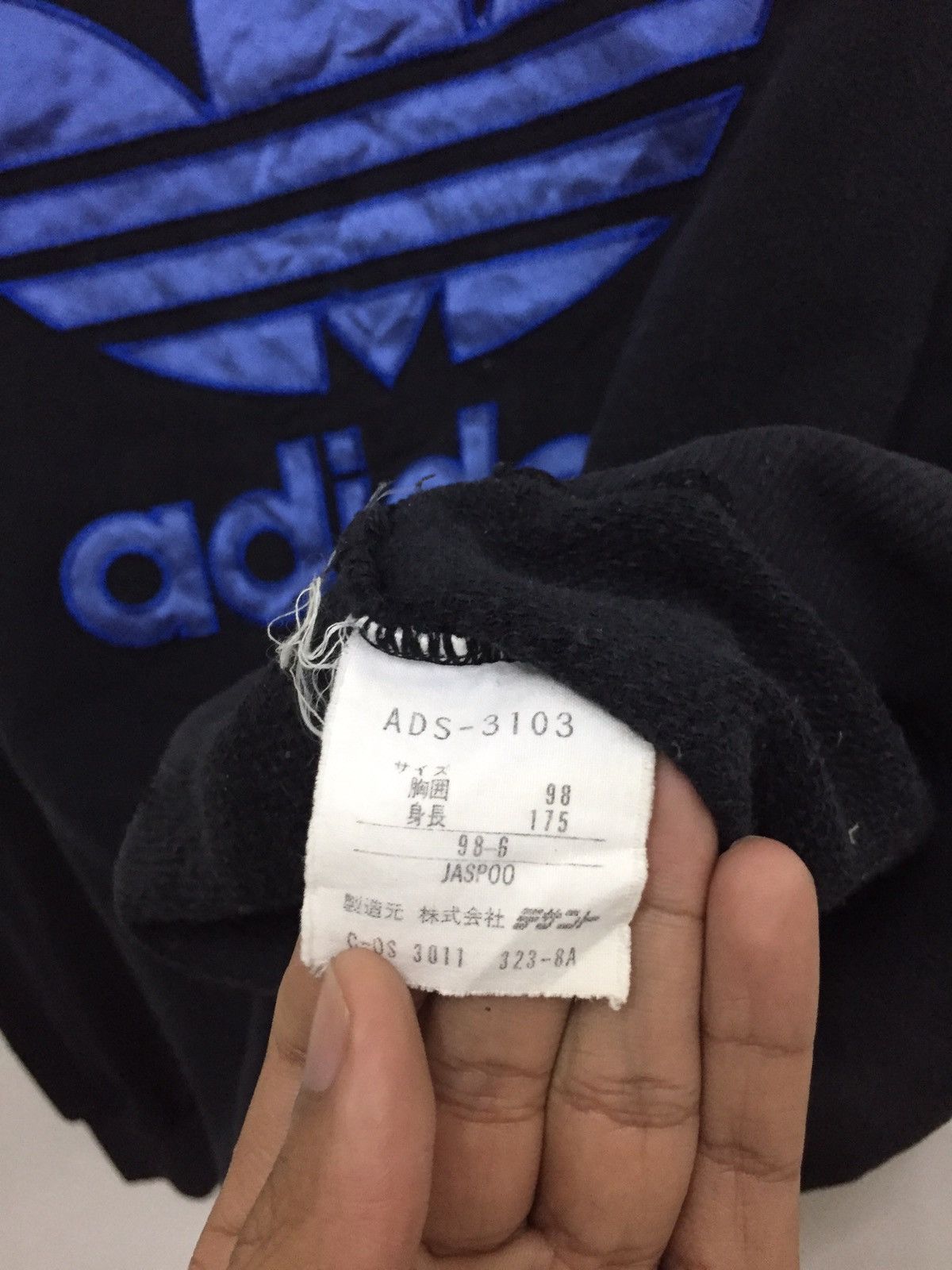 Adidas SICK🔥90s Adidas Trefoil Big Logo Embroidered Pullover Size US M / EU 48-50 / 2 - 4 Thumbnail