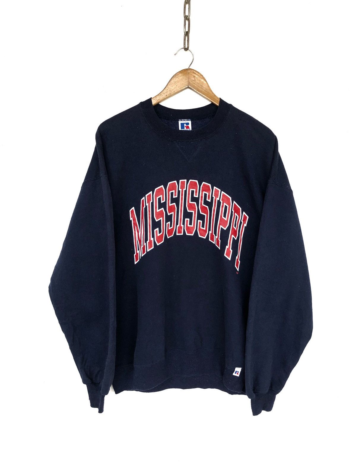 Russell Athletic OG 80s Mississippi 🇺🇸 Souvenir Pullover Sweatshirt Size US L / EU 52-54 / 3 - 1 Thumbnail