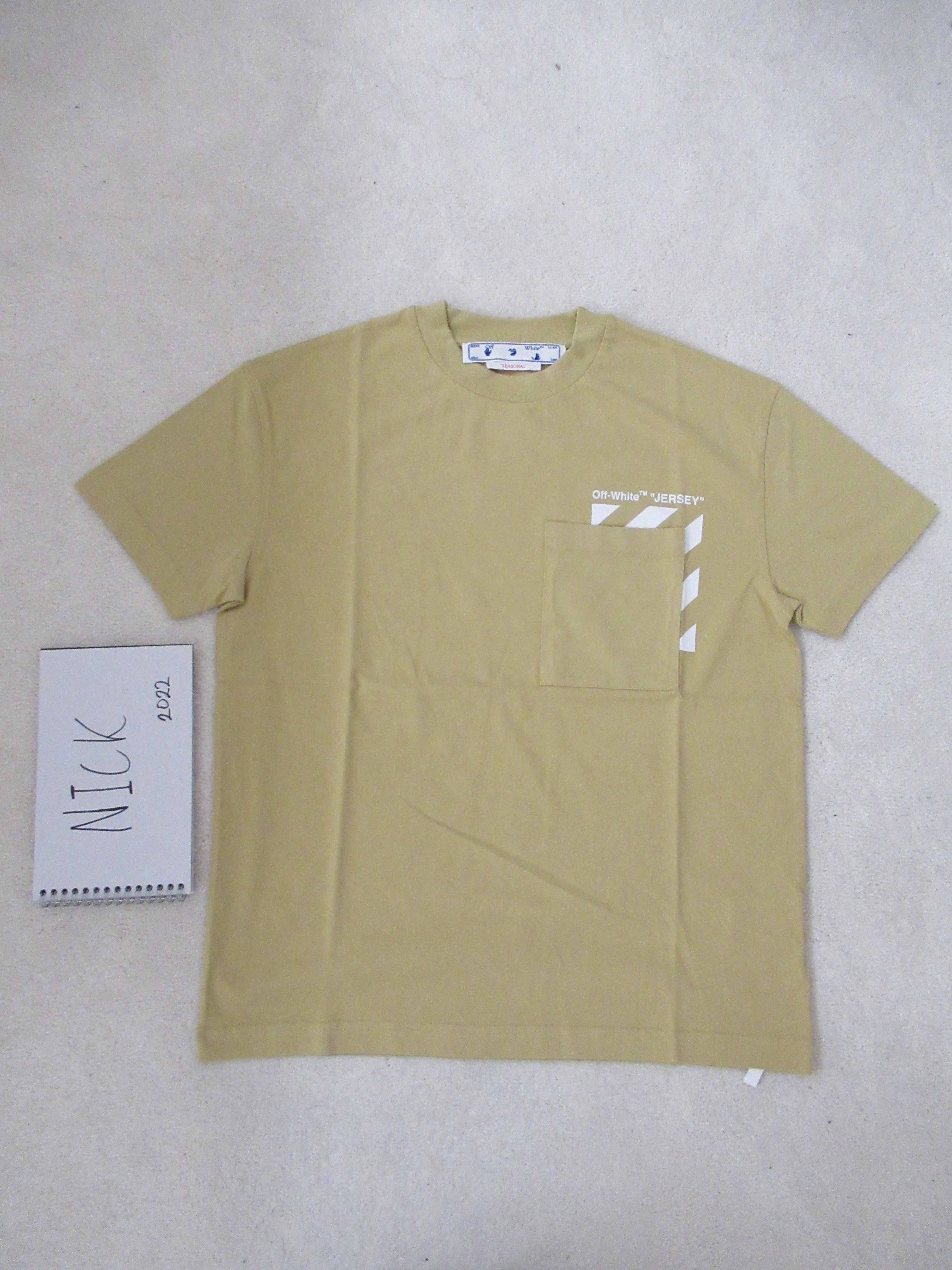 Off-White Off White Tan Jersey Stripe Virgil New XS Size US XS / EU 42 / 0 - 2 Thumbnail