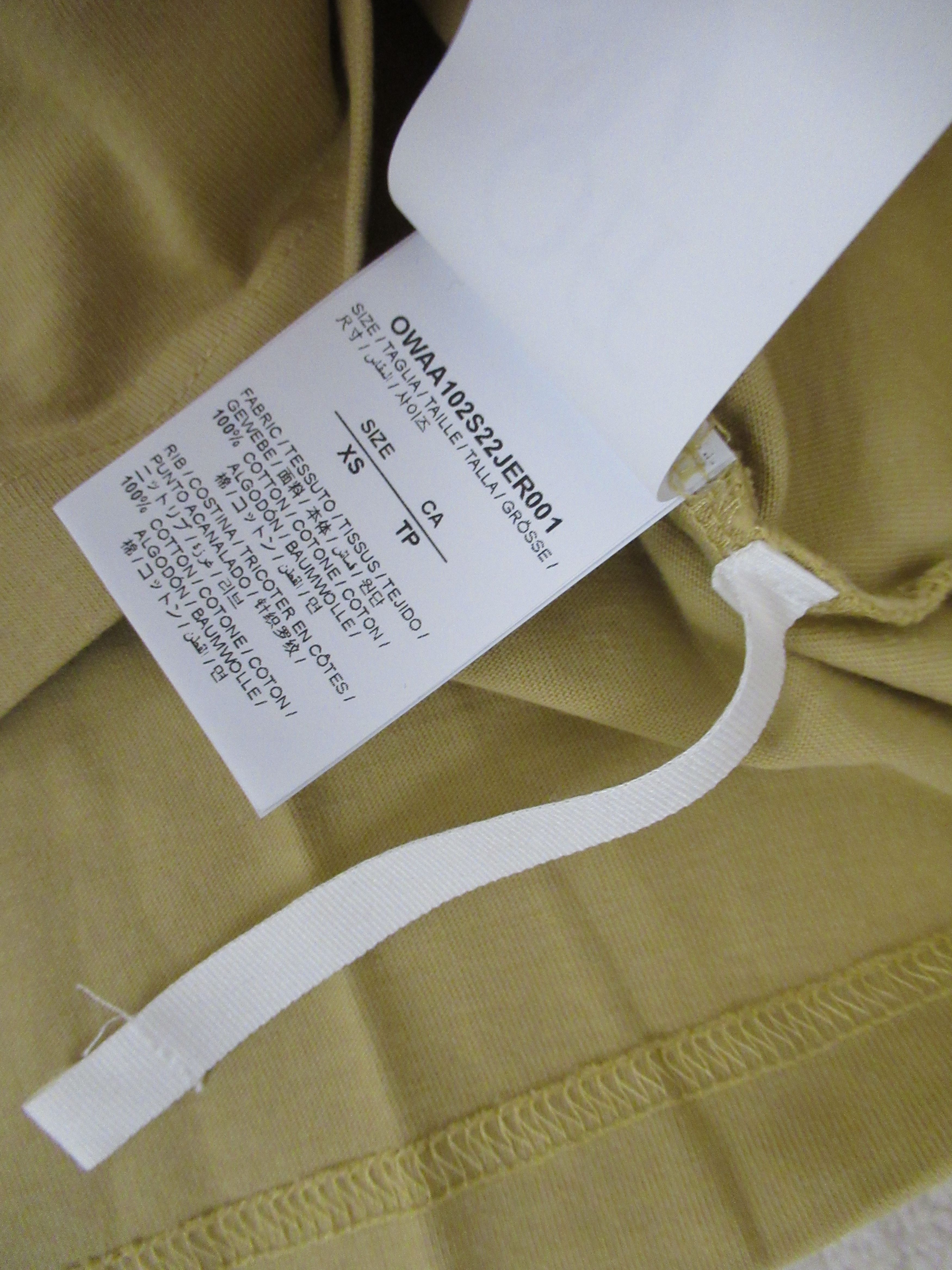 Off-White Off White Tan Jersey Stripe Virgil New XS Size US XS / EU 42 / 0 - 5 Thumbnail