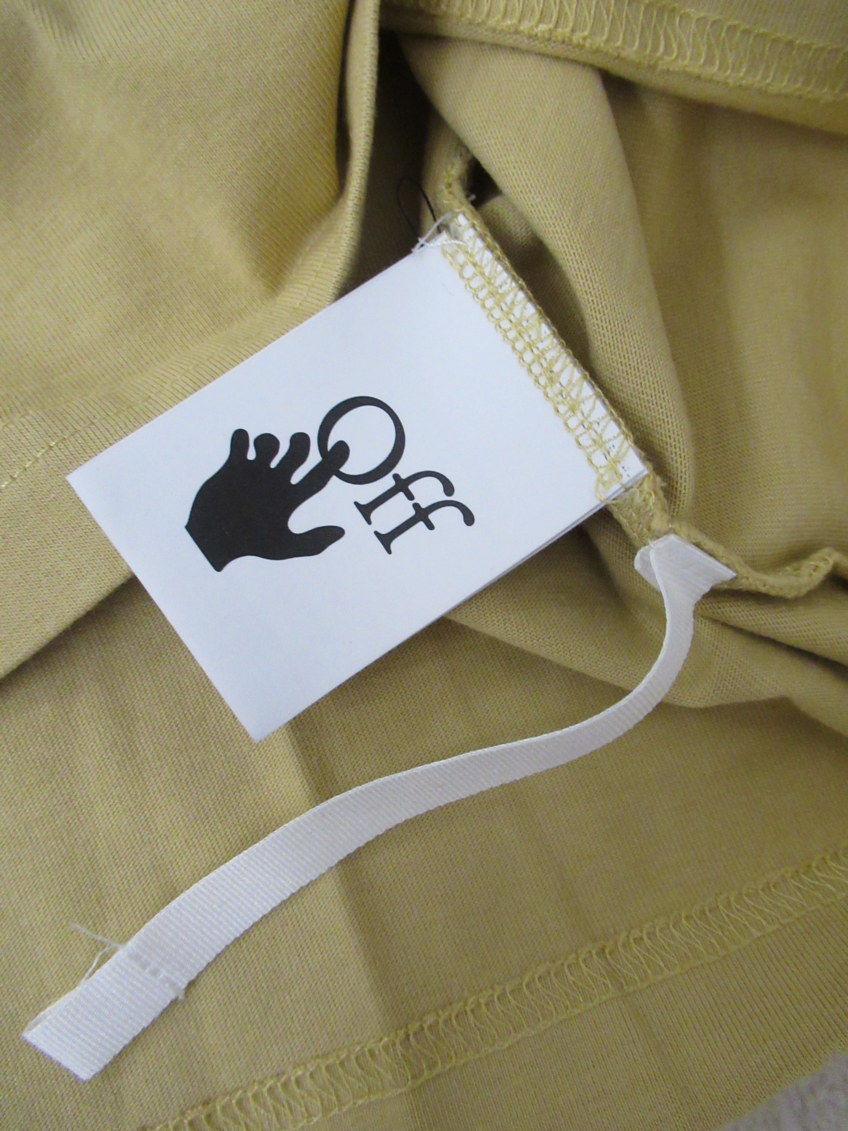 Off-White Off White Tan Jersey Stripe Virgil New XS Size US XS / EU 42 / 0 - 4 Thumbnail