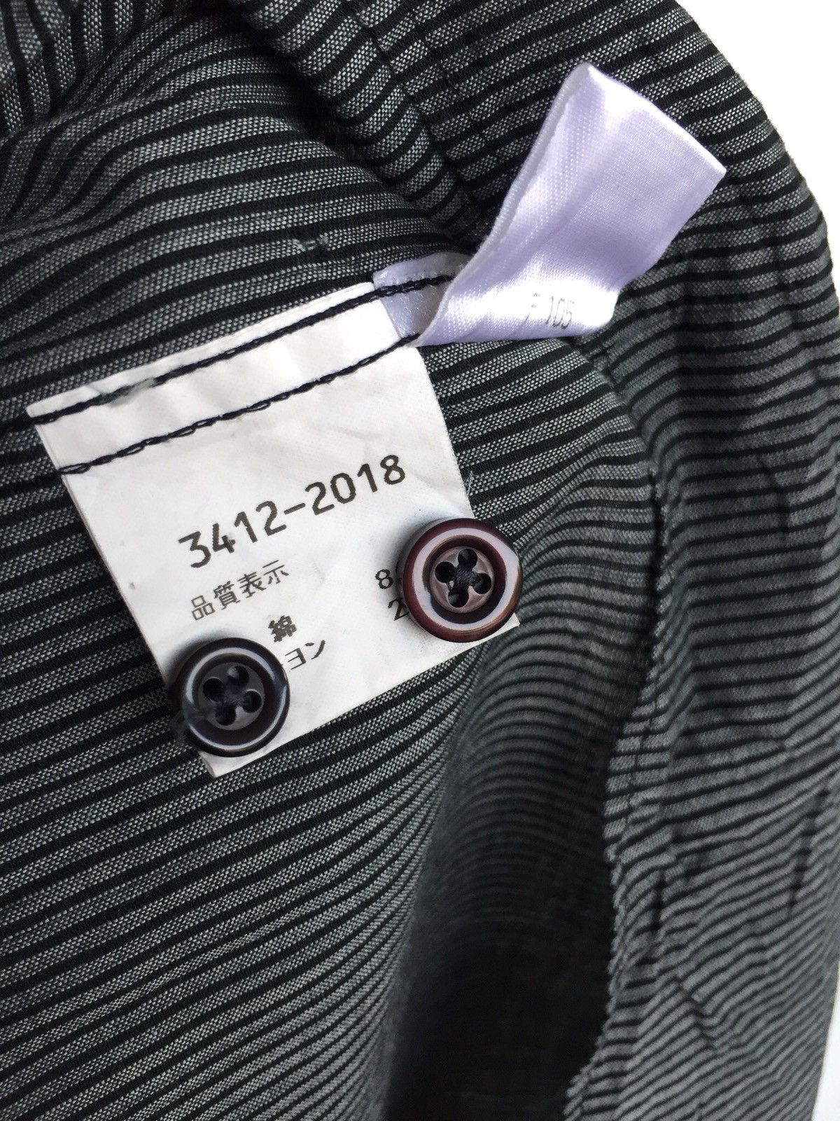 Kenzo Kenzo Homme Striped Rayon Cotton O/S Button Shirt Size US L / EU 52-54 / 3 - 7 Thumbnail
