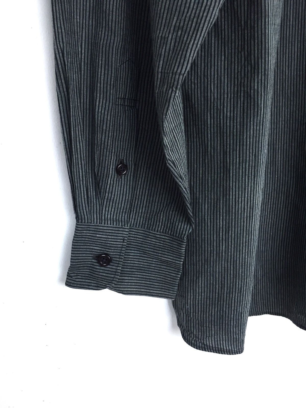 Kenzo Kenzo Homme Striped Rayon Cotton O/S Button Shirt Size US L / EU 52-54 / 3 - 5 Thumbnail
