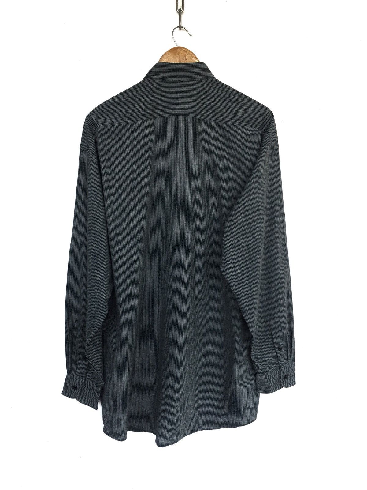 Kenzo Kenzo Homme Striped Rayon Cotton O/S Button Shirt Size US L / EU 52-54 / 3 - 4 Thumbnail