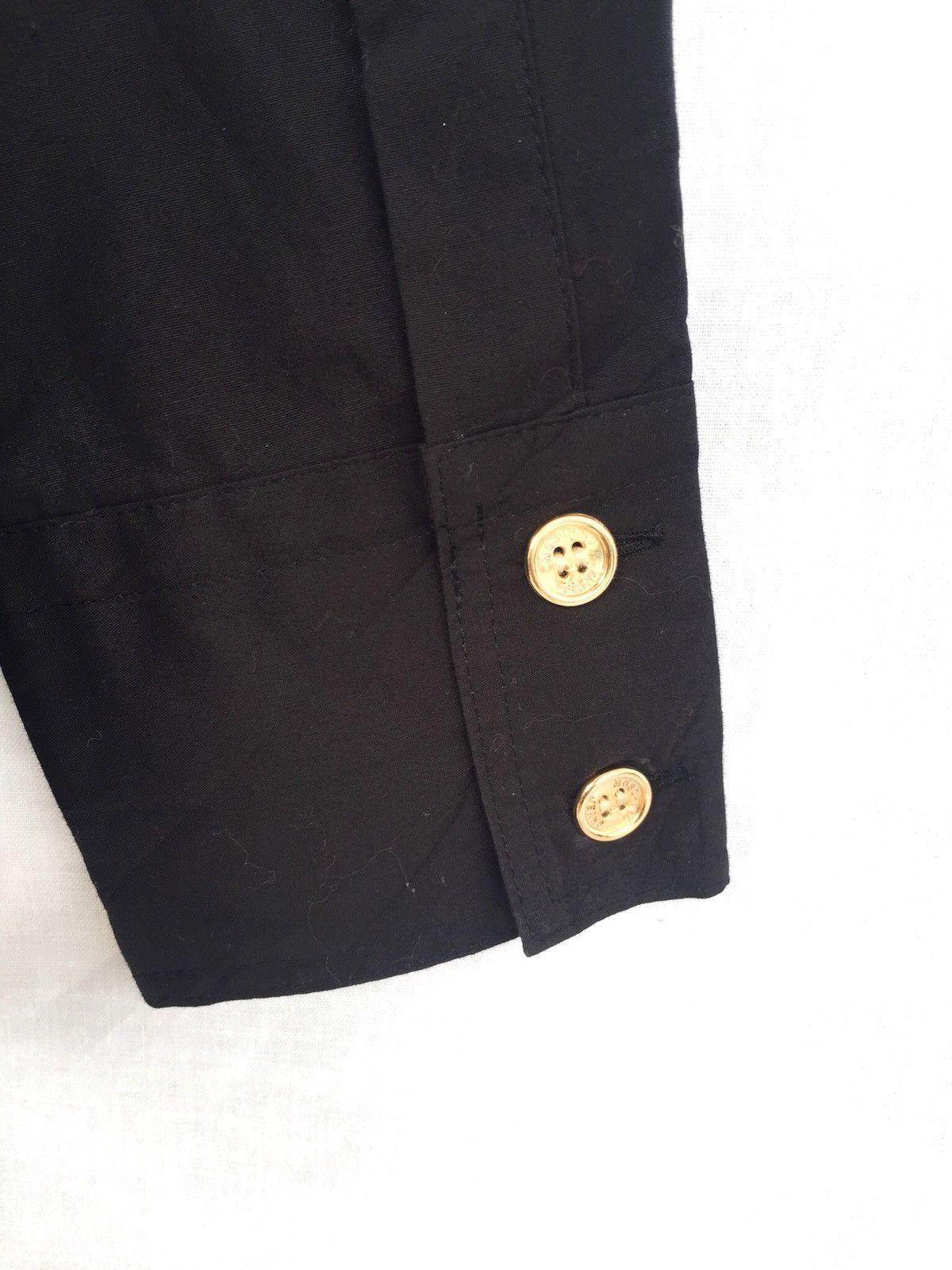 Moschino 90s Moschino 🇮🇹 Black Slim Fit Button Up Shirt Size US S / EU 44-46 / 1 - 6 Thumbnail