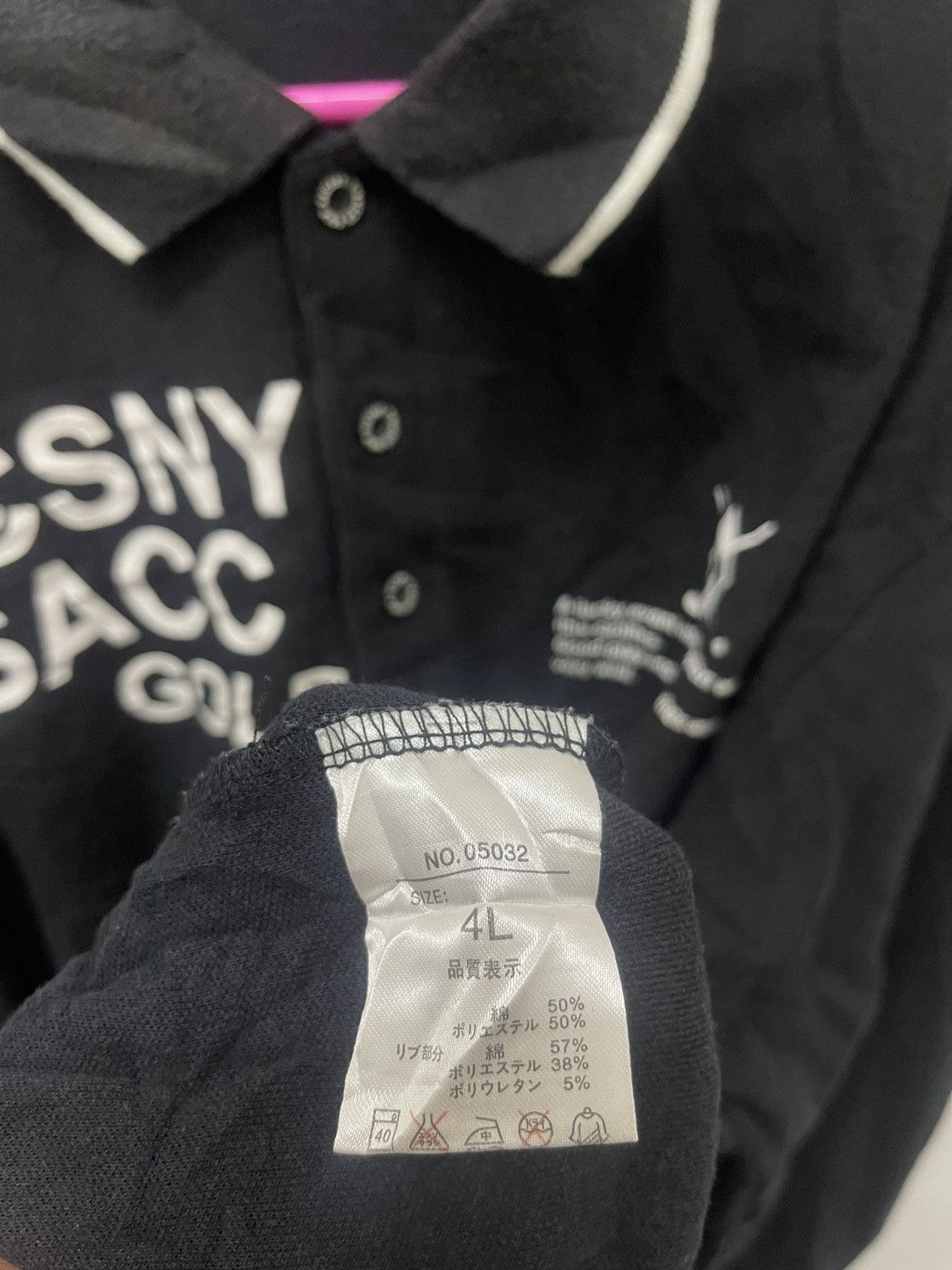 Yohji Yamamoto Rare Vintage SACSNY YSACCS Golf Spell Out Polo Tee Size US L / EU 52-54 / 3 - 6 Thumbnail