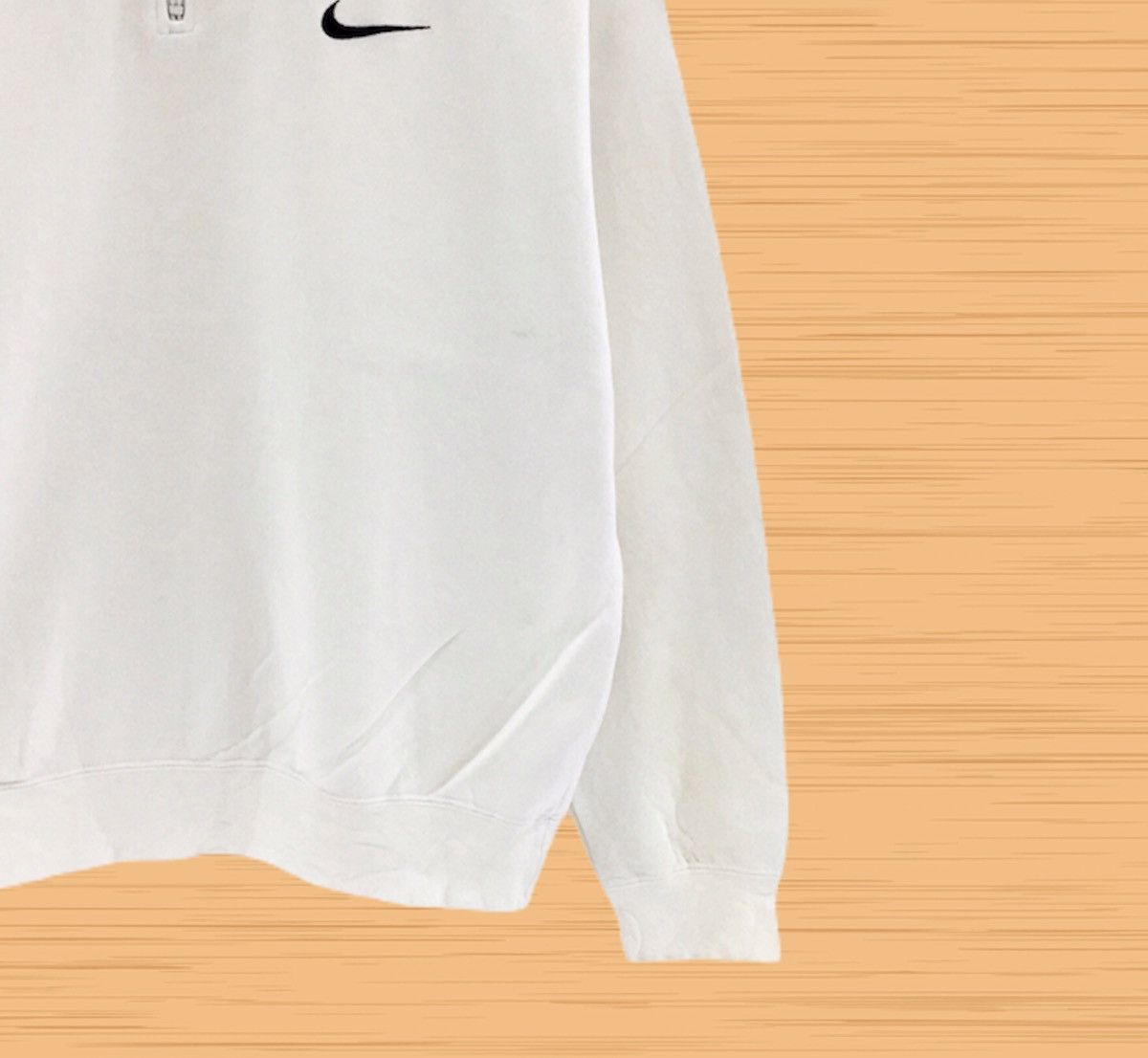 Nike Vintage 90s Nike Small Swoosh Half Zip Sweatshirt Small Log Size US L / EU 52-54 / 3 - 5 Thumbnail