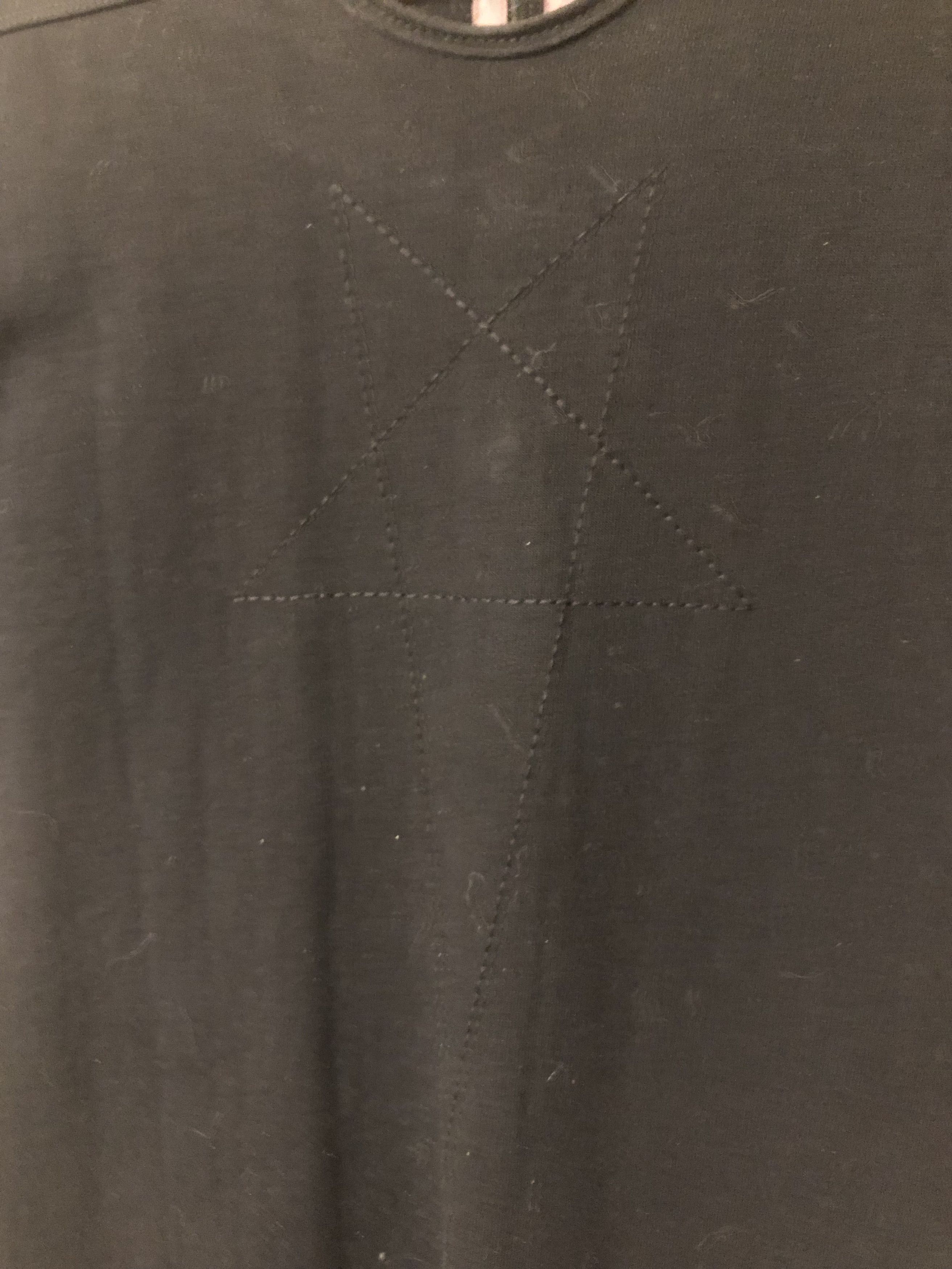 Rick Owens Drkshdw Pentagram Embroidered Level Tee Size US S / EU 44-46 / 1 - 8 Thumbnail