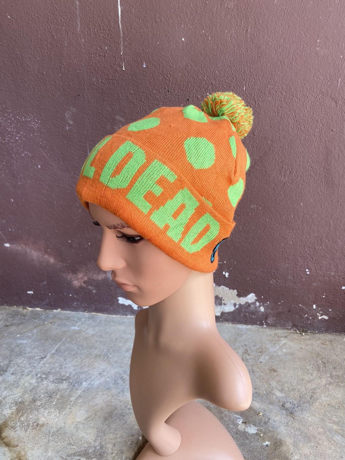 Band Tees Grateful Dead Polkadot Beanie Hat Size ONE SIZE - 2 Thumbnail