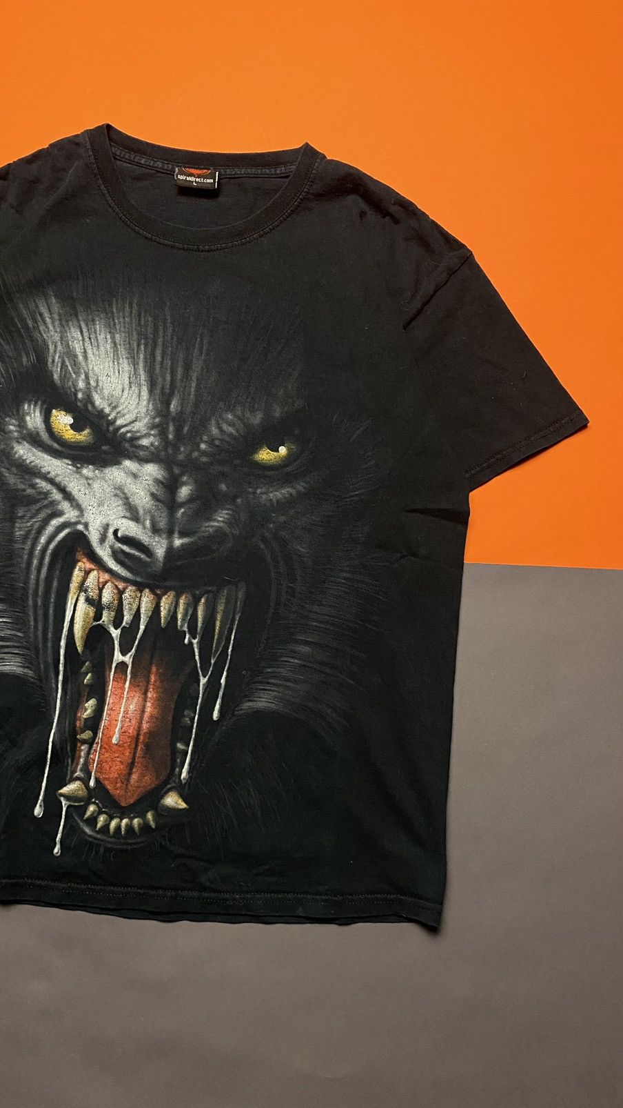 Band Tees Spiral vintage wolf t-shirts Size US L / EU 52-54 / 3 - 2 Thumbnail