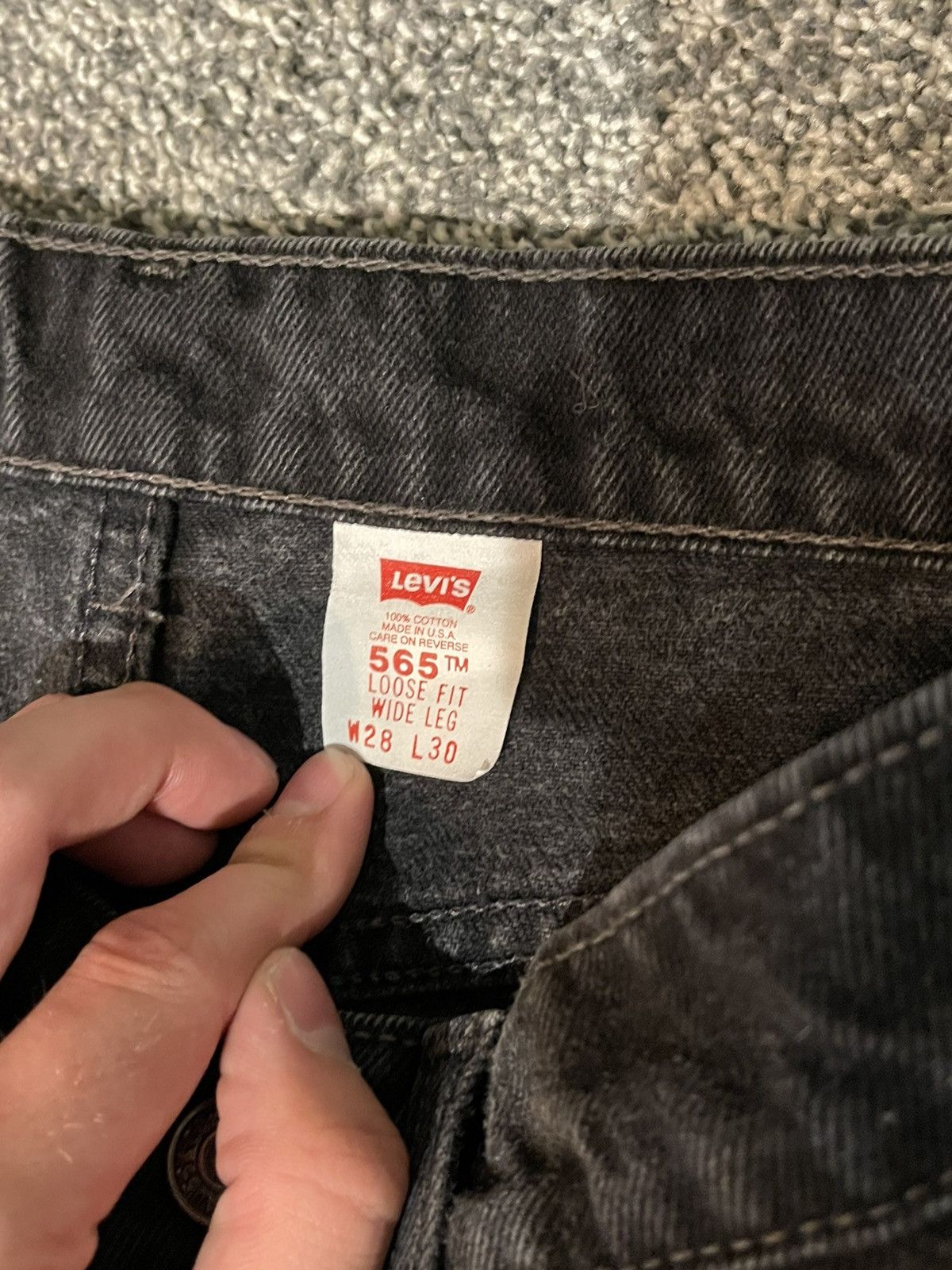 Levi's × Vintage Wide Leg 1996 Vintage Levi’s 565 Distressed Denim Size US 28 / EU 44 - 6 Thumbnail